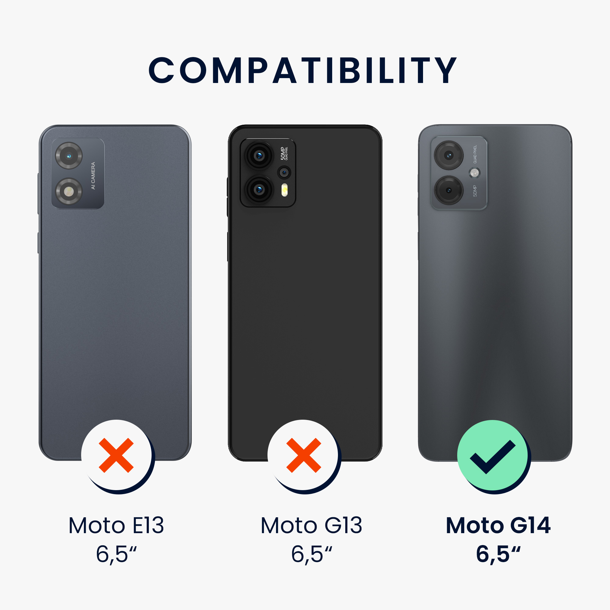 Kryt s popruhem kwmobile pro Motorola Moto G14 - Růžové třešňové květy / tmavě hnědá / transparentní