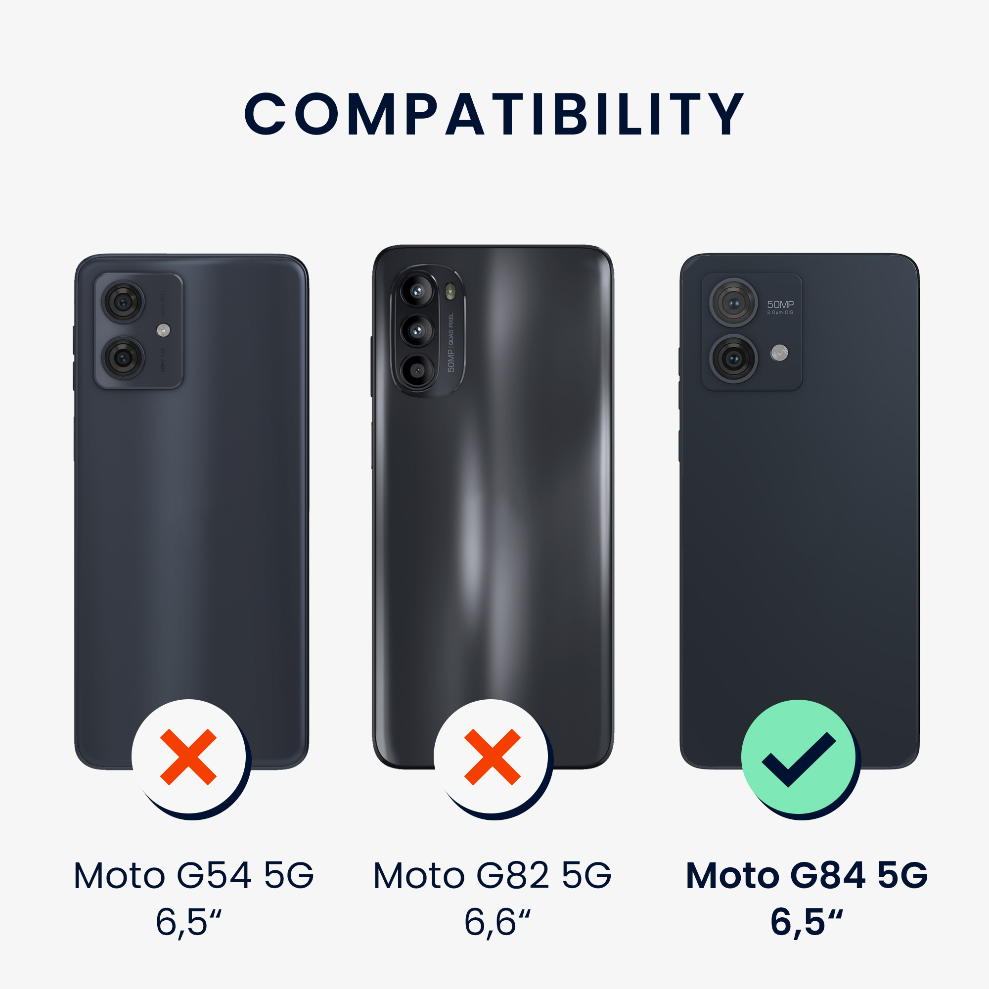 Kwmobile Crossbody pouzdro Motorola Moto G84 5G černá / transparentní