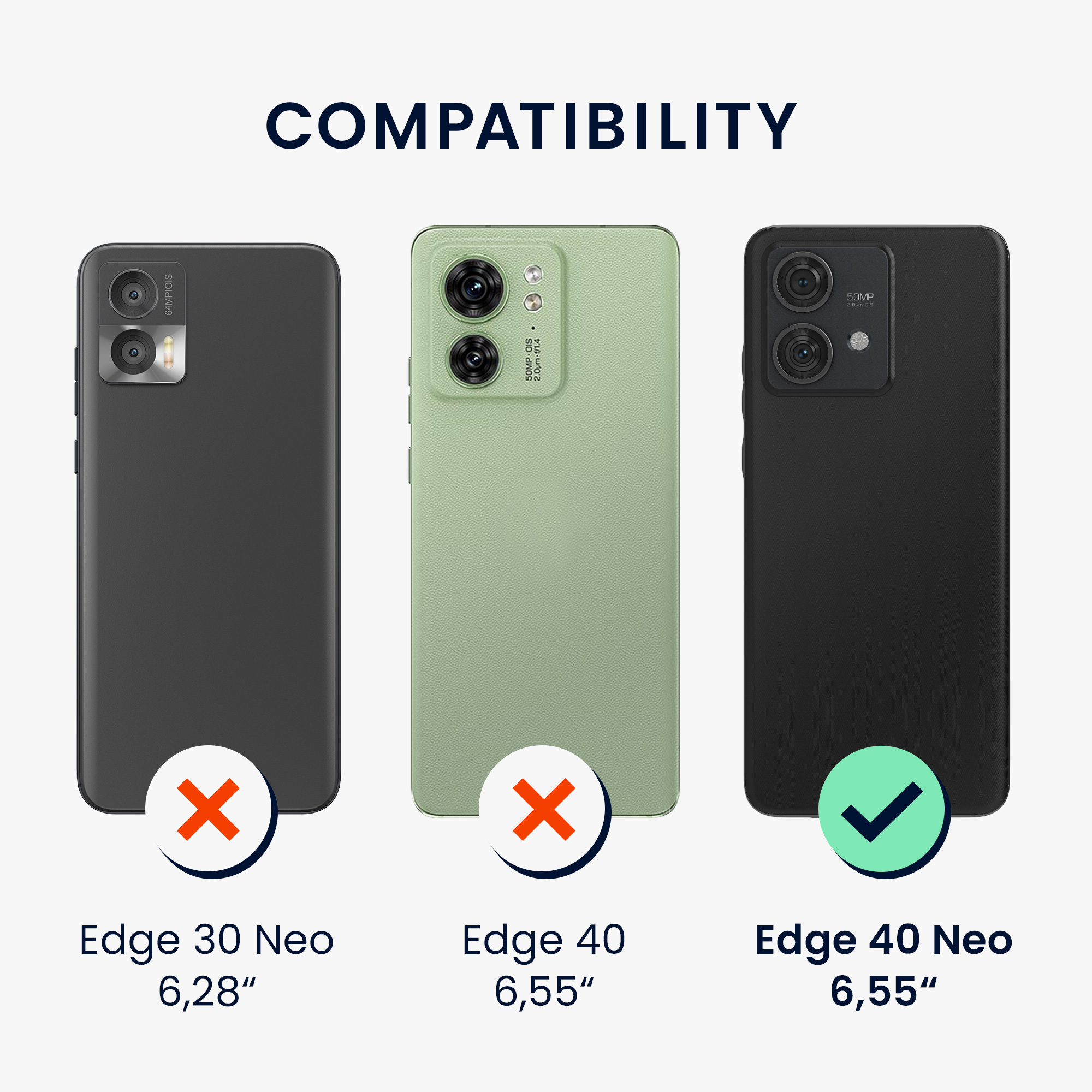 Crossbody kryt na mobil Motorola Edge 40 Neo kwmobile se šňůrkou tropický kokos