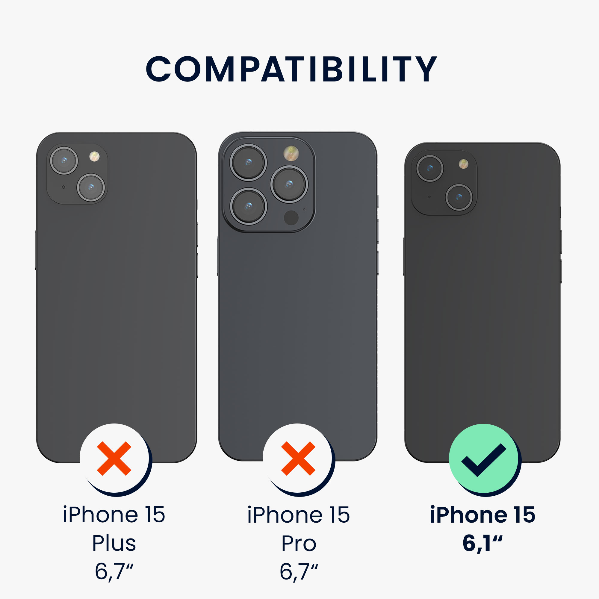 Kryt kwmobile slim soft-touch iPhone 15 Cream