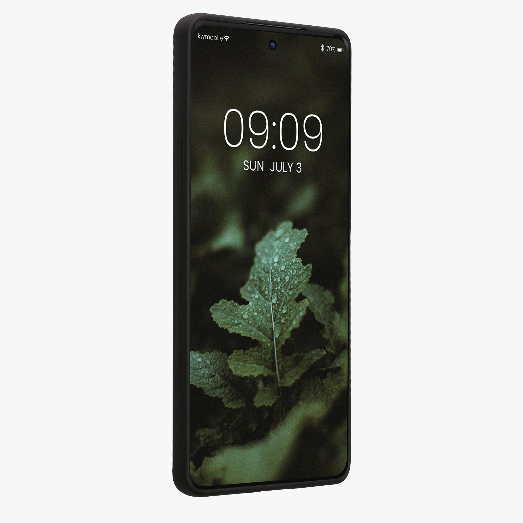 Dřevěný kryt na mobil Motorola Edge 40 kwmobile Wood tmavě hnědý