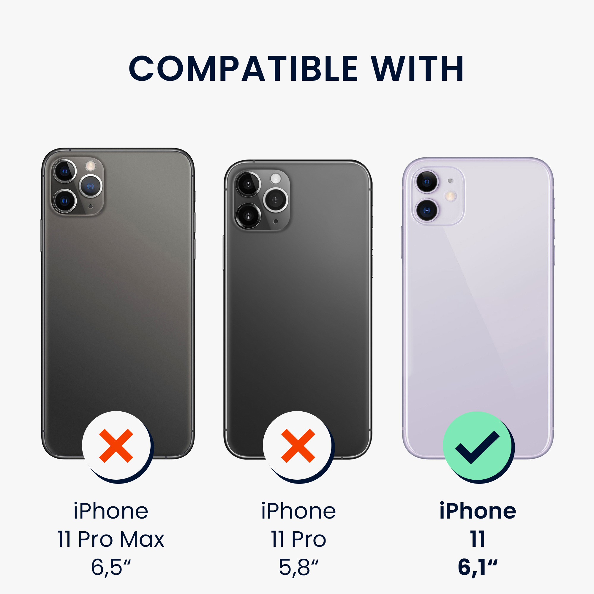 Kryt na mobil kwmobile iPhone 11 Case - karta, černá
