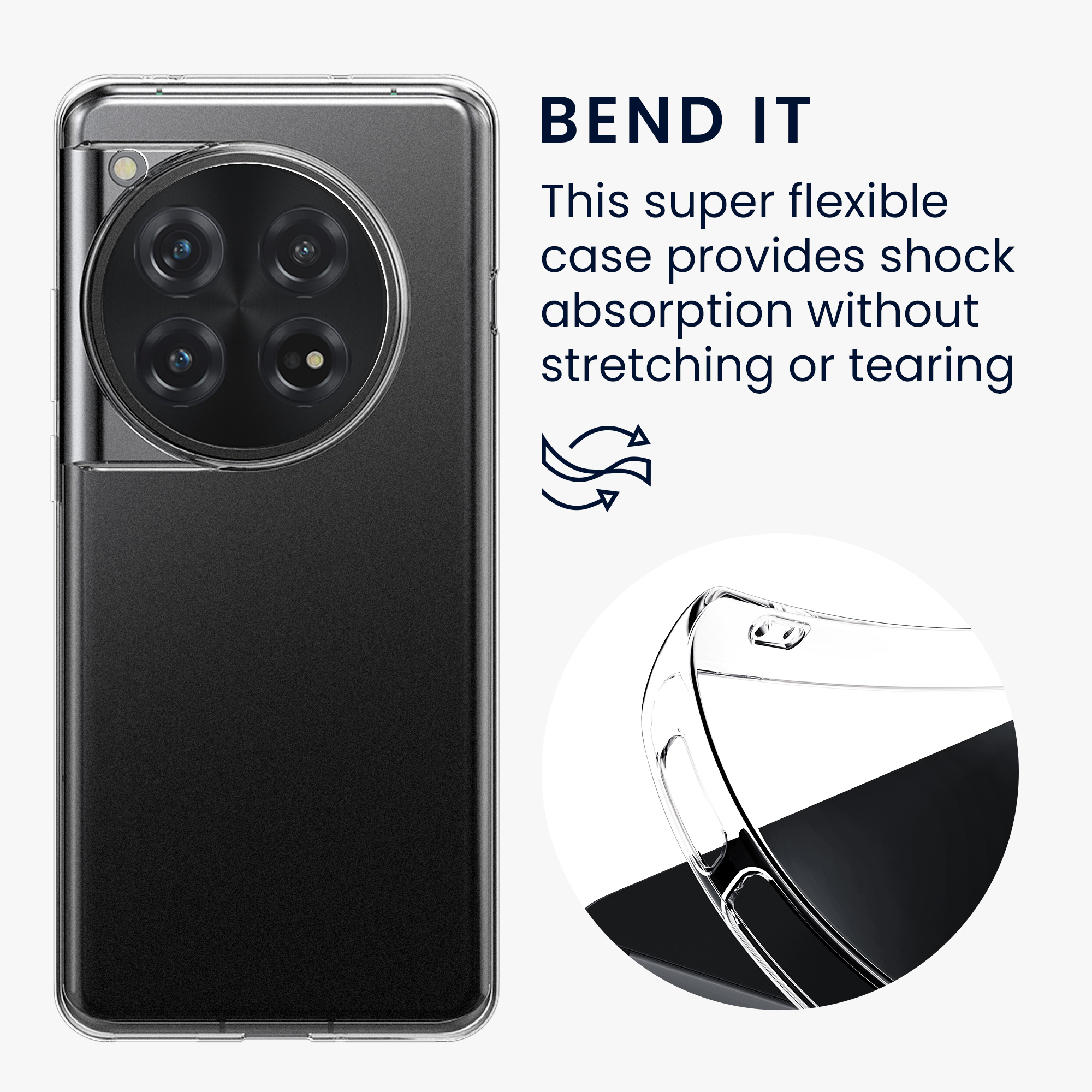 Pouzdro pro OnePlus 12 kwmobile tenké TPU - transparentní