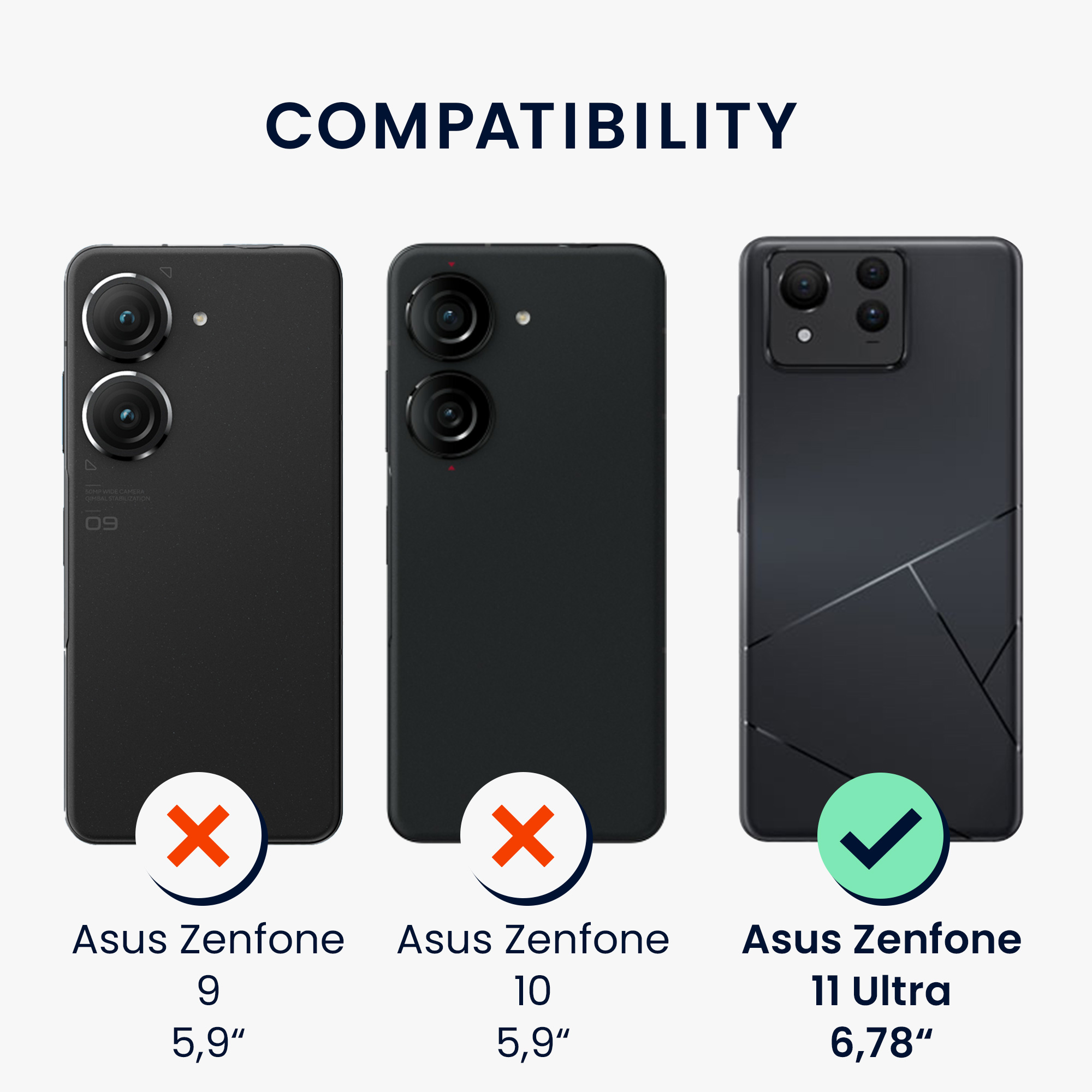 Kryt kwmobile pro ASUS Zenfone 11 Ultra - matně petrolejová