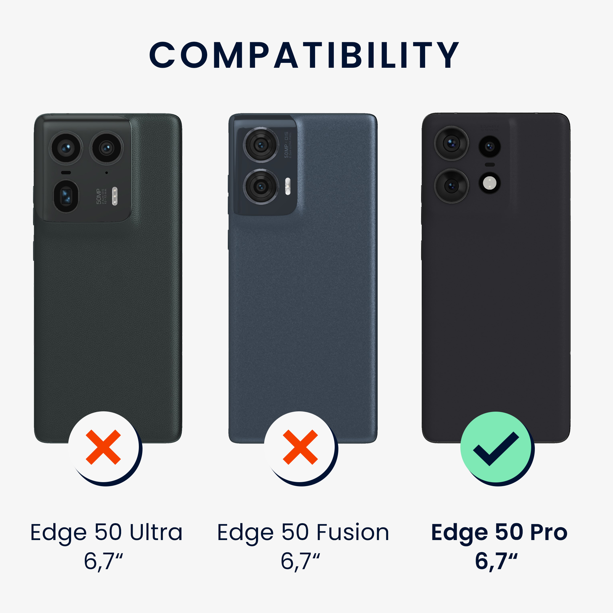 Matný TPU kryt pro Motorola Edge 50 Pro kwmobile ‑ měsíční záře