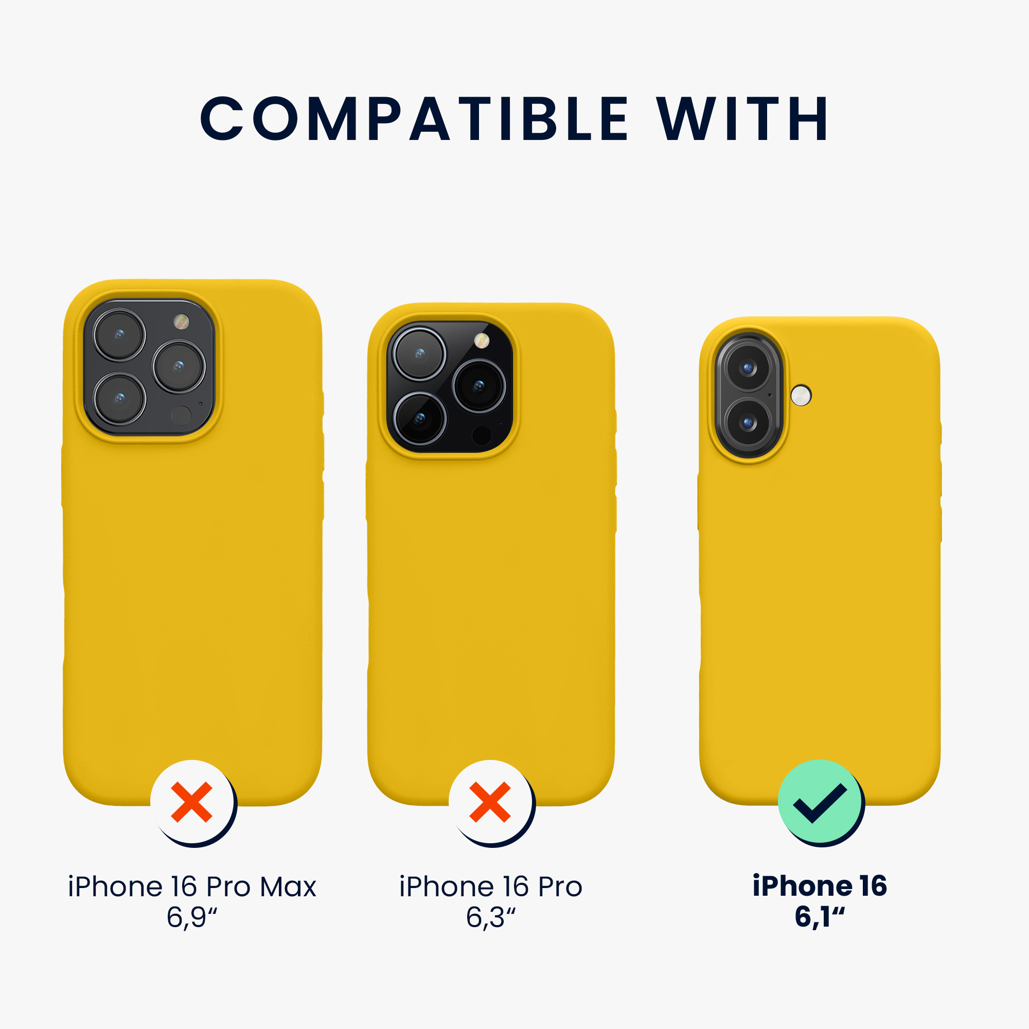 Silikonový kryt kwmobile pro iPhone 16 - zářivě žlutá