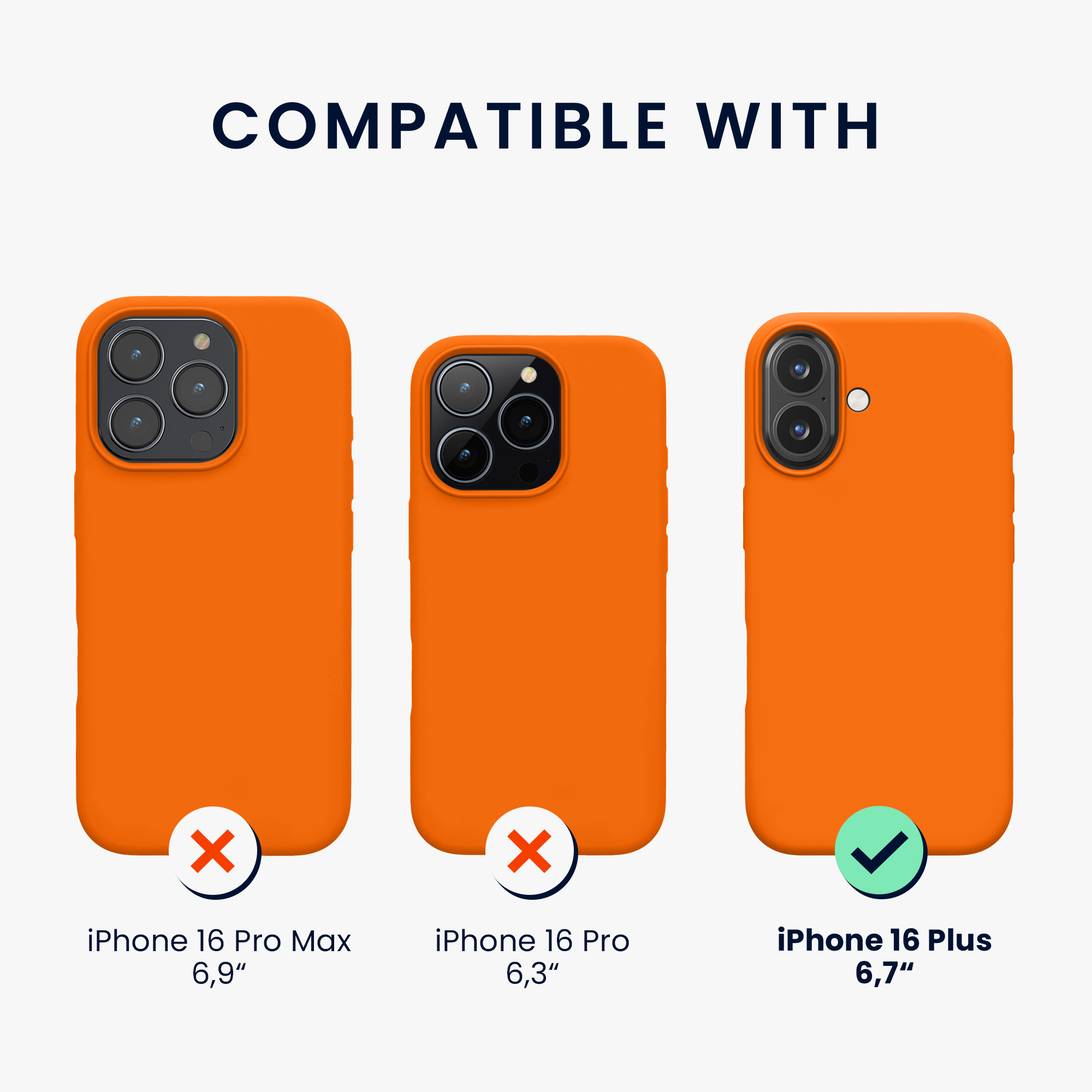 Silikonový kryt na mobil Apple iPhone 16 Plus kwmobile - ovocně oranžová