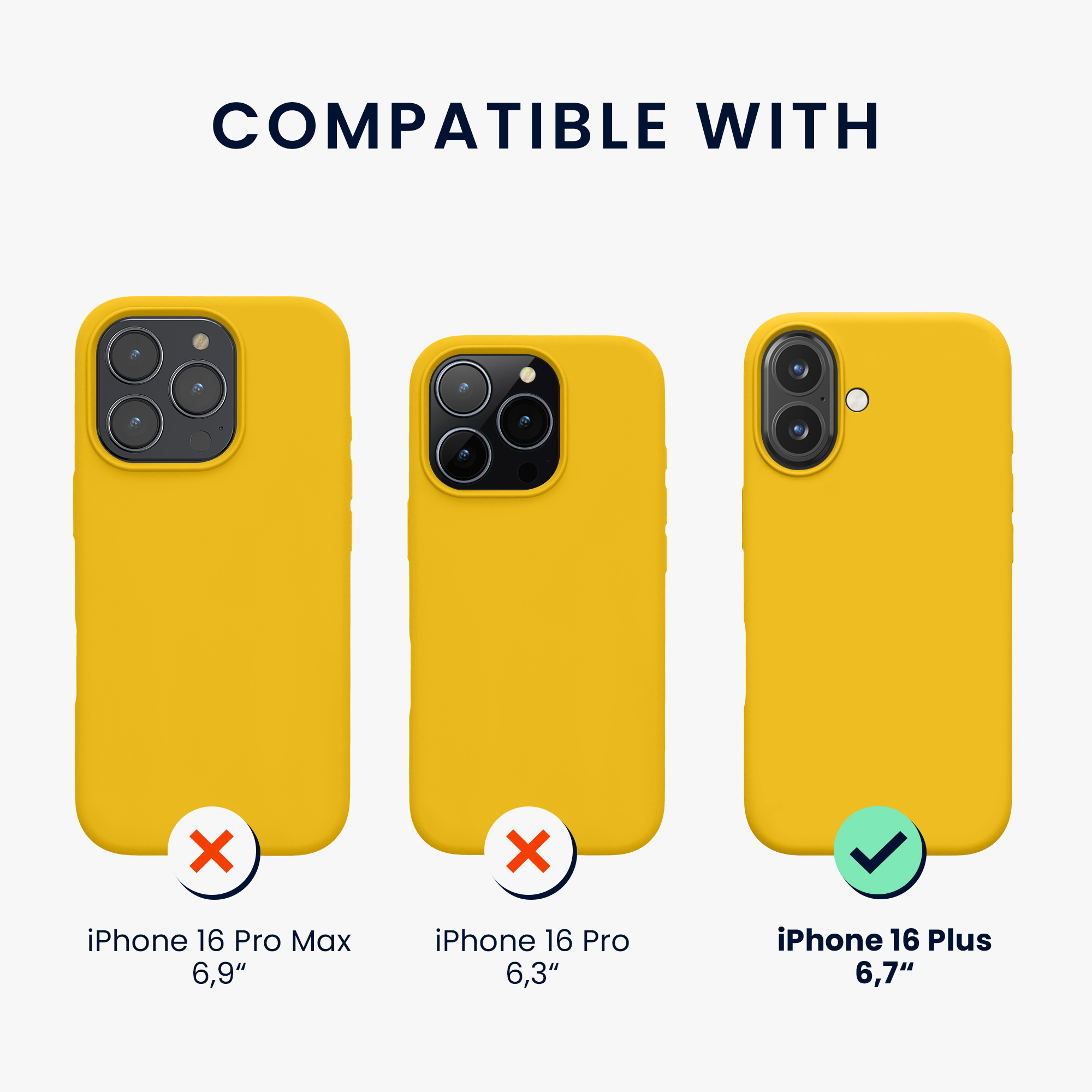 Silikonový kryt na mobil Apple iPhone 16 Plus kwmobile - žlutá
