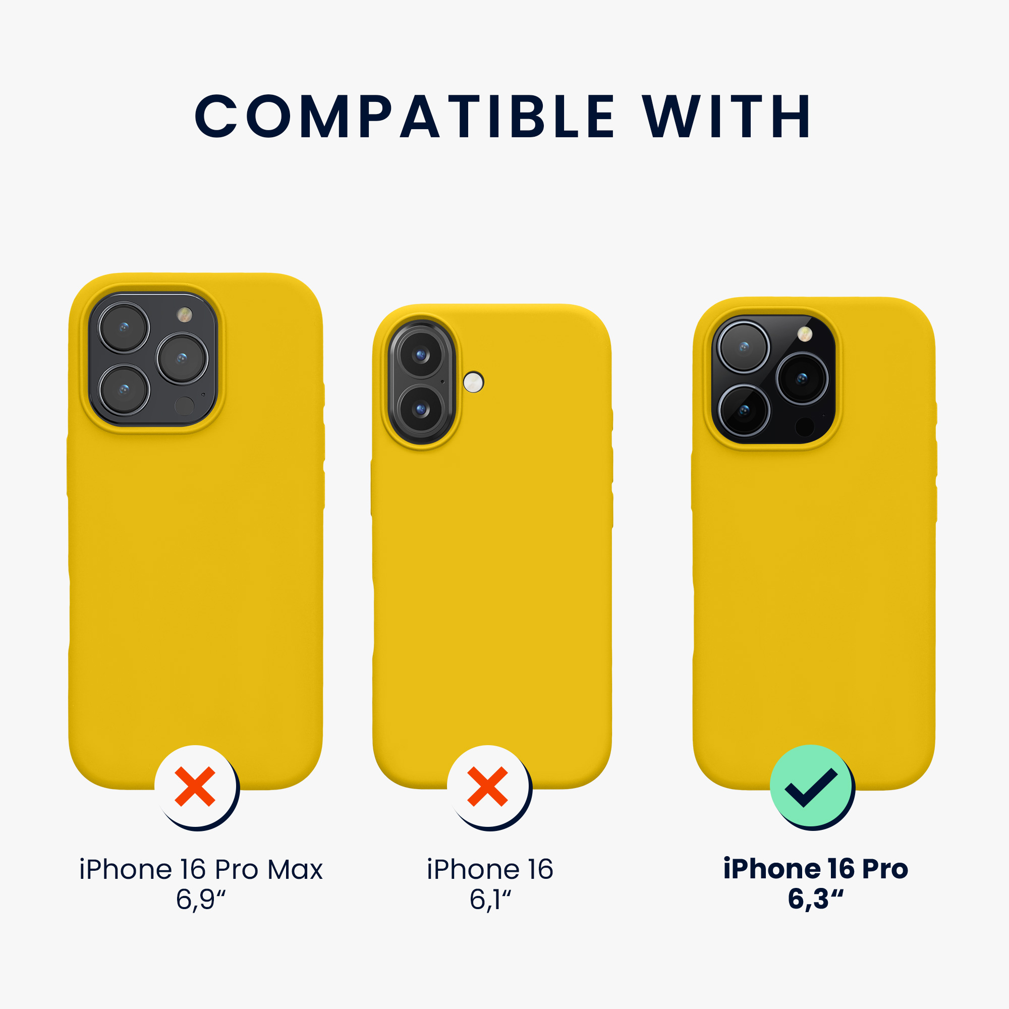 Silikonový kryt na mobil Apple iPhone 16 Pro kwmobile - žlutá