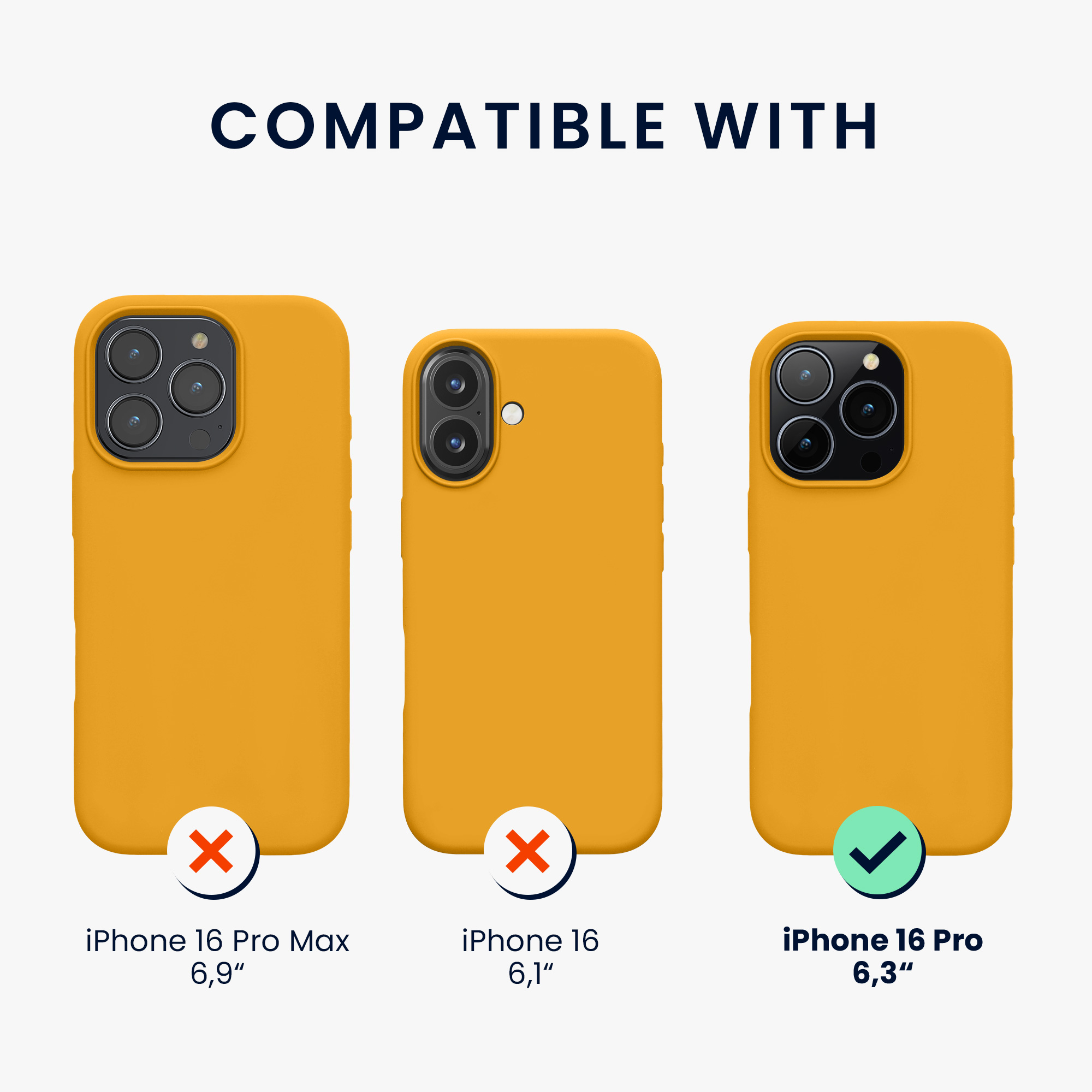 Silikonový kryt na mobil Apple iPhone 16 Pro kwmobile - Mango
