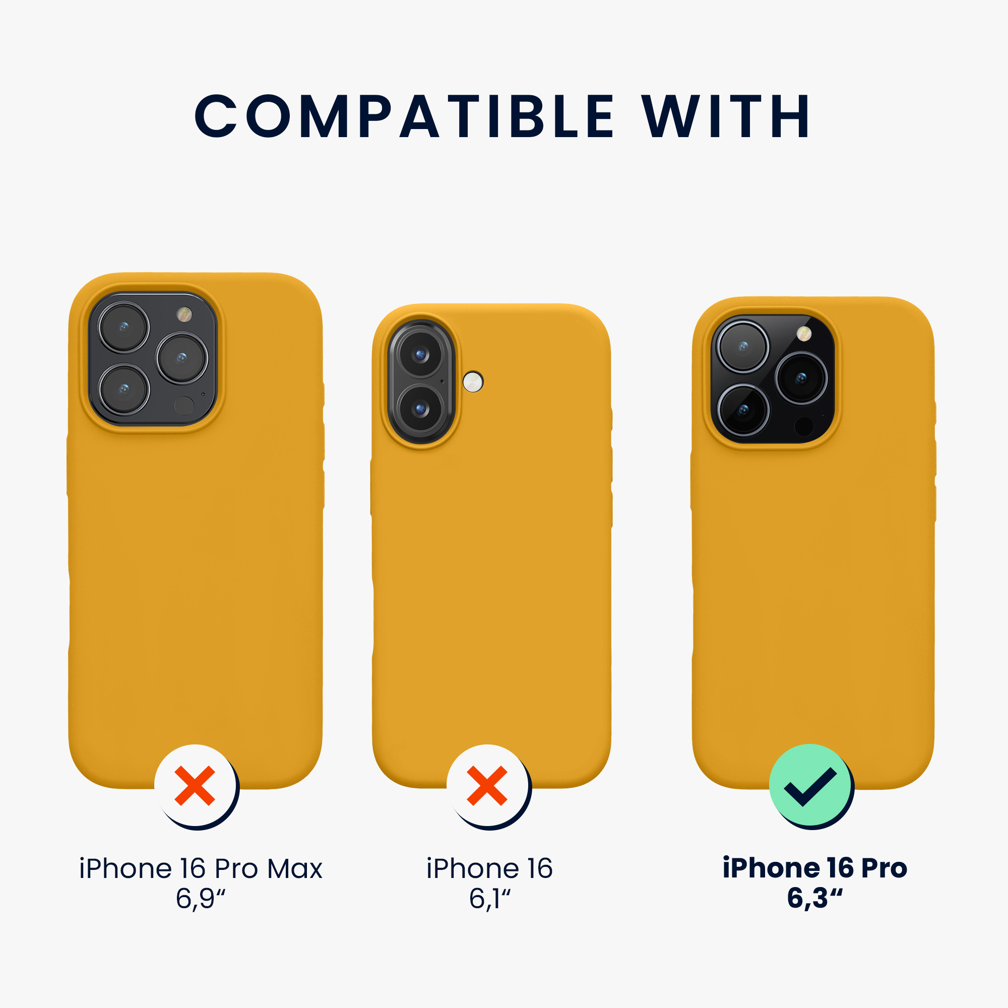Silikonový kryt na mobil Apple iPhone 16 Pro kwmobile - žlutá
