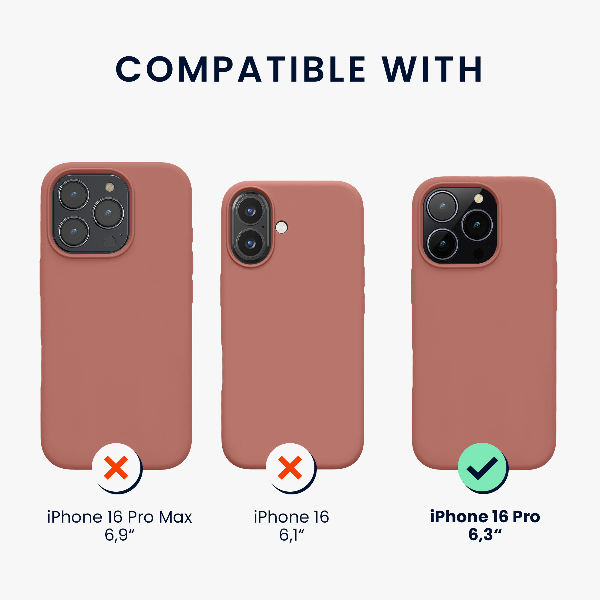 Silikonový kryt na mobil Apple iPhone 16 Pro kwmobile - Winter Rose