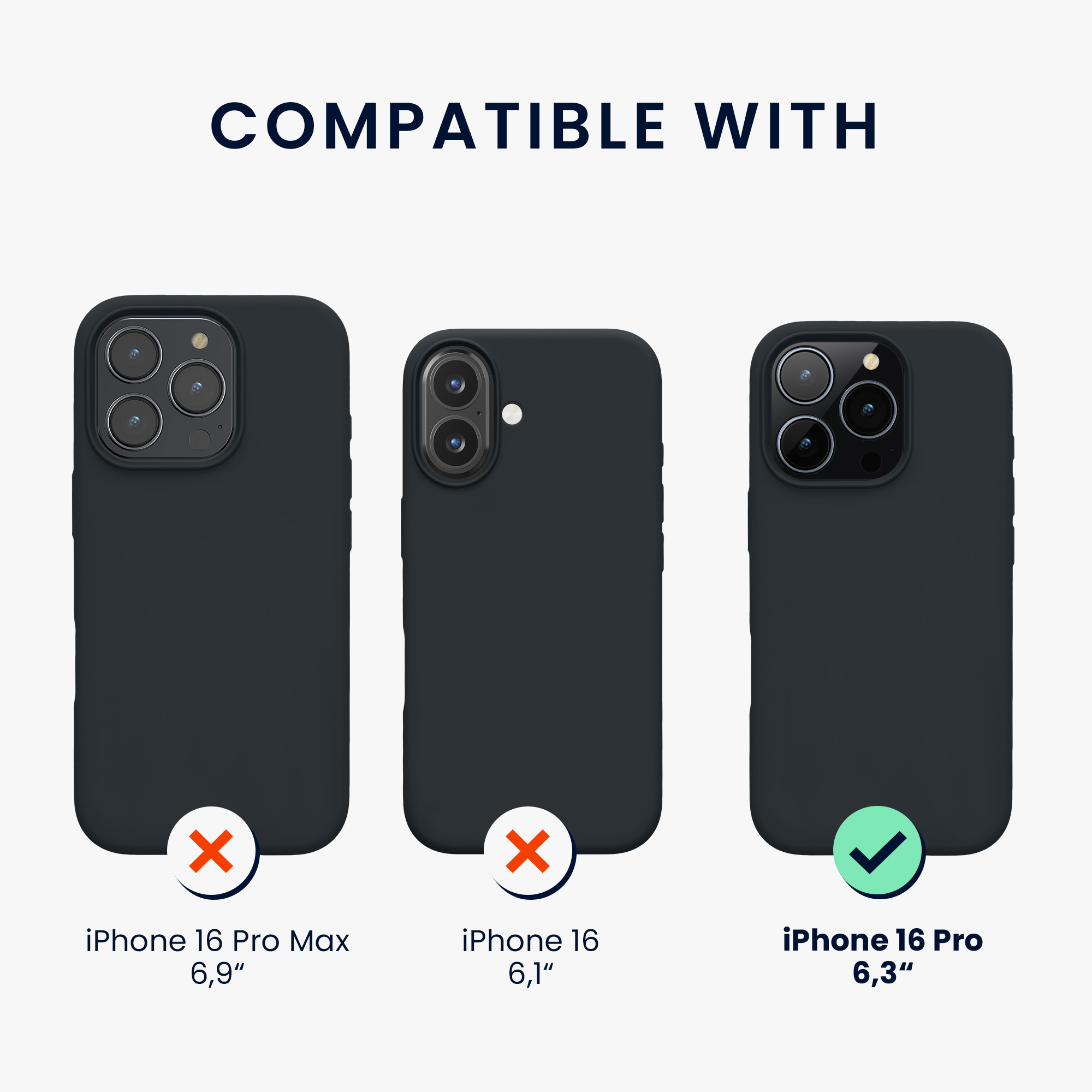 Silikonový kryt na mobil Apple iPhone 16 Pro kwmobile - modrá