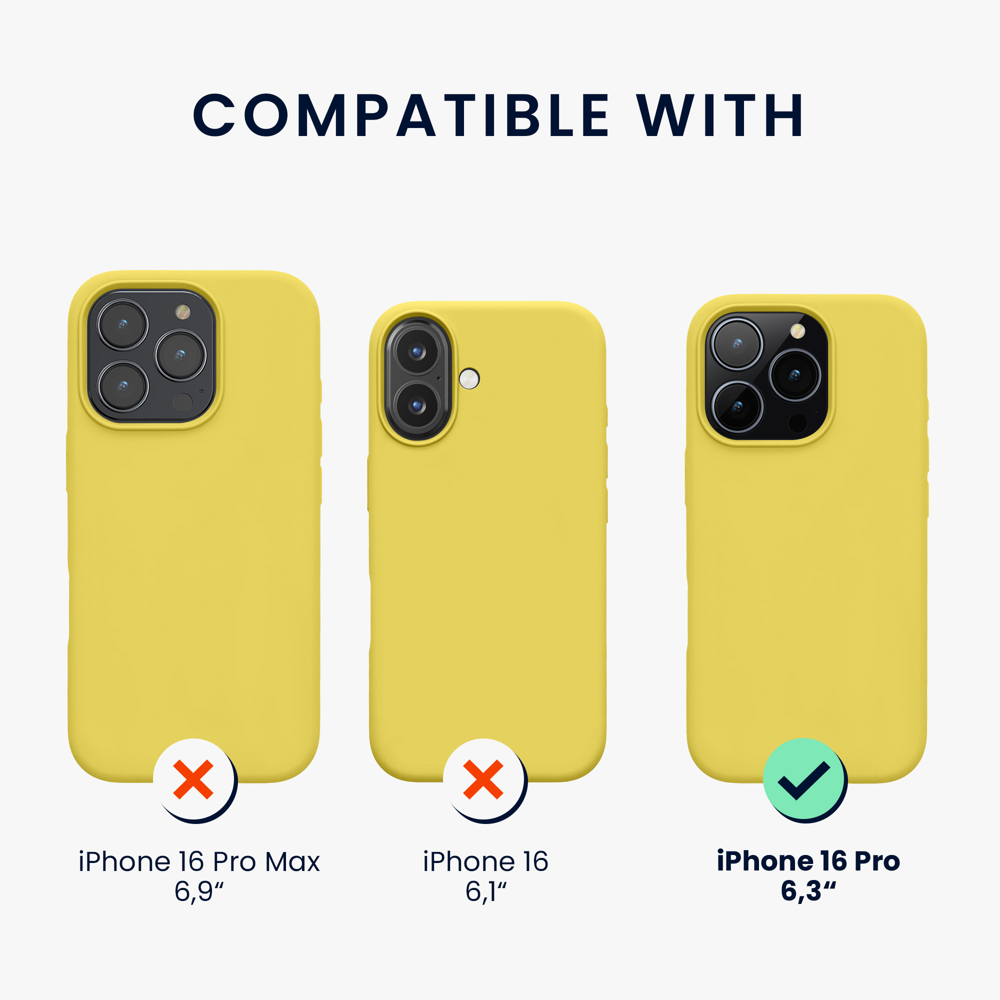 Silikonový kryt na mobil Apple iPhone 16 Pro kwmobile - žlutá