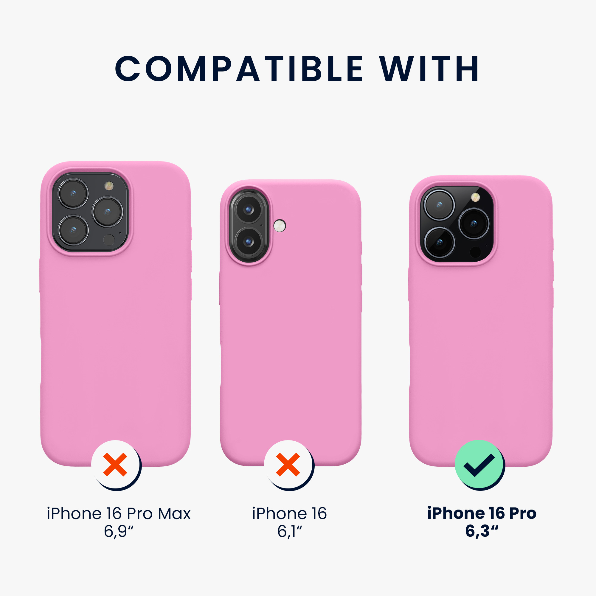 Pouzdro pro Apple iPhone 16 Pro kwmobile silikonové - růžová levandulová