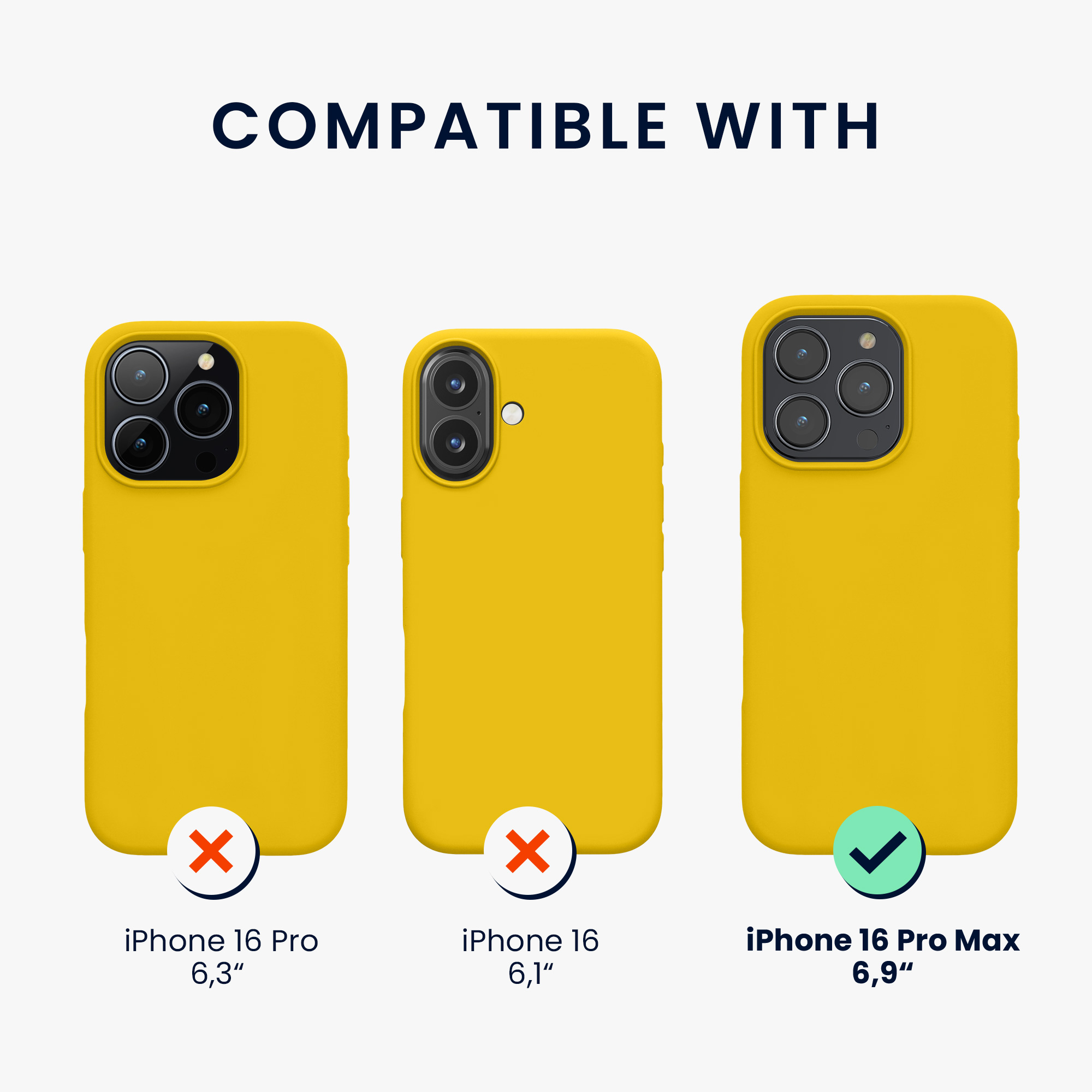 Silikonový kryt na mobil Apple iPhone 16 Pro Max kwmobile - žlutá