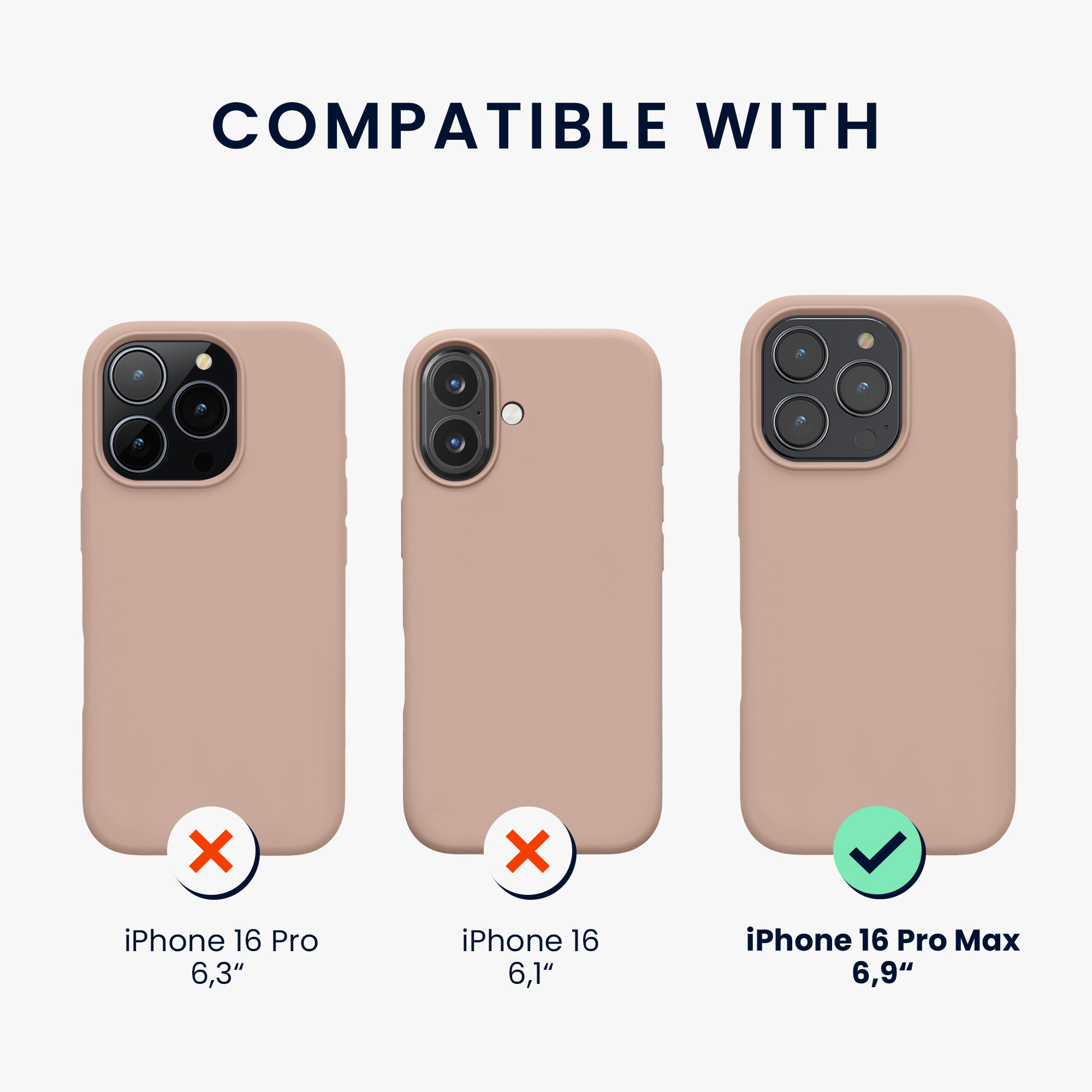 Silikonový kryt na mobil Apple iPhone 16 Pro Max kwmobile - růžová
