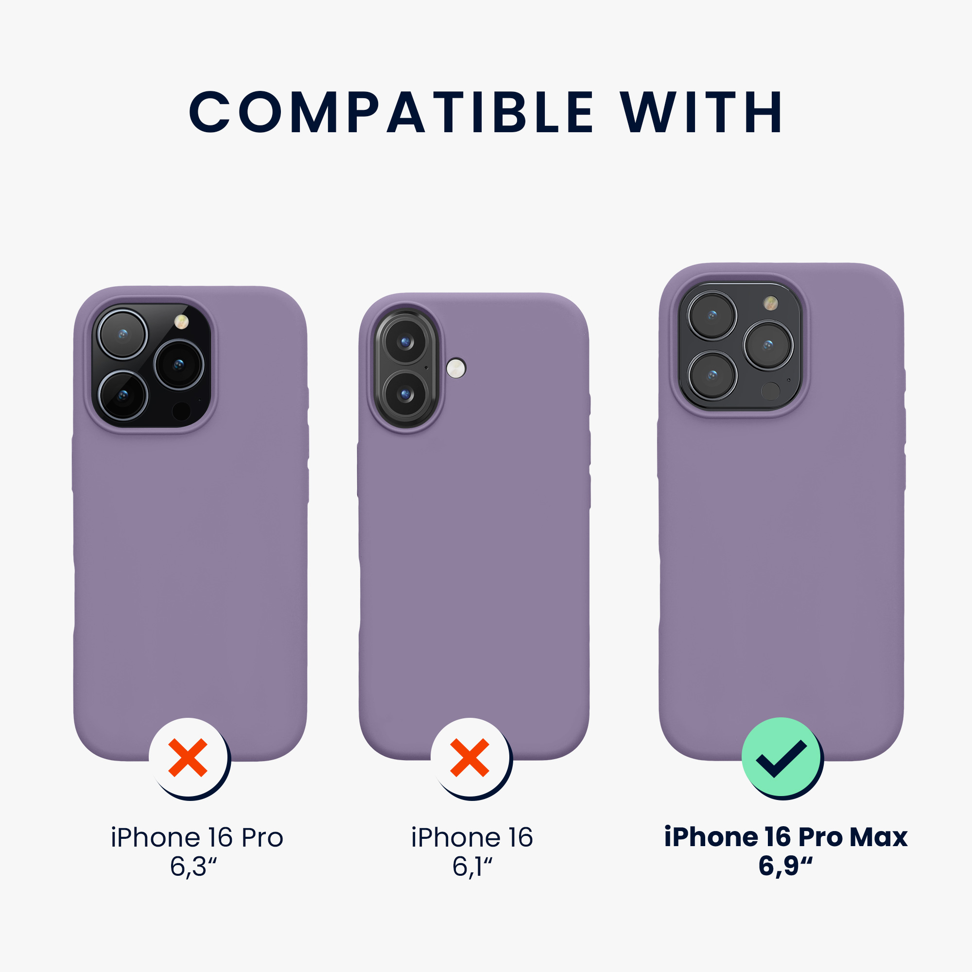 Silikonový kryt na mobil Apple iPhone 16 Pro Max kwmobile - fialová