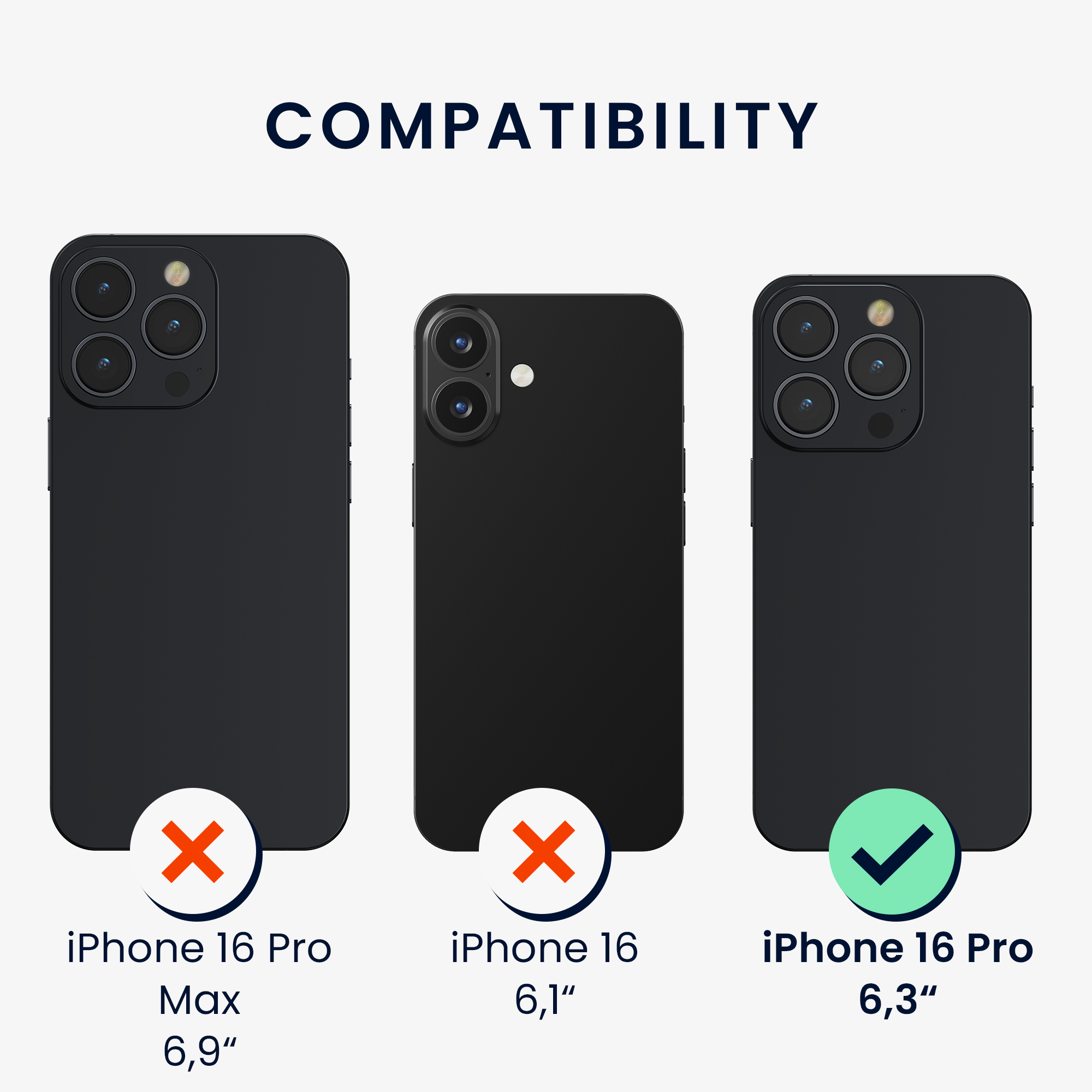 Silikonový kryt na mobil Apple iPhone 16 Pro kwmobile - mátová