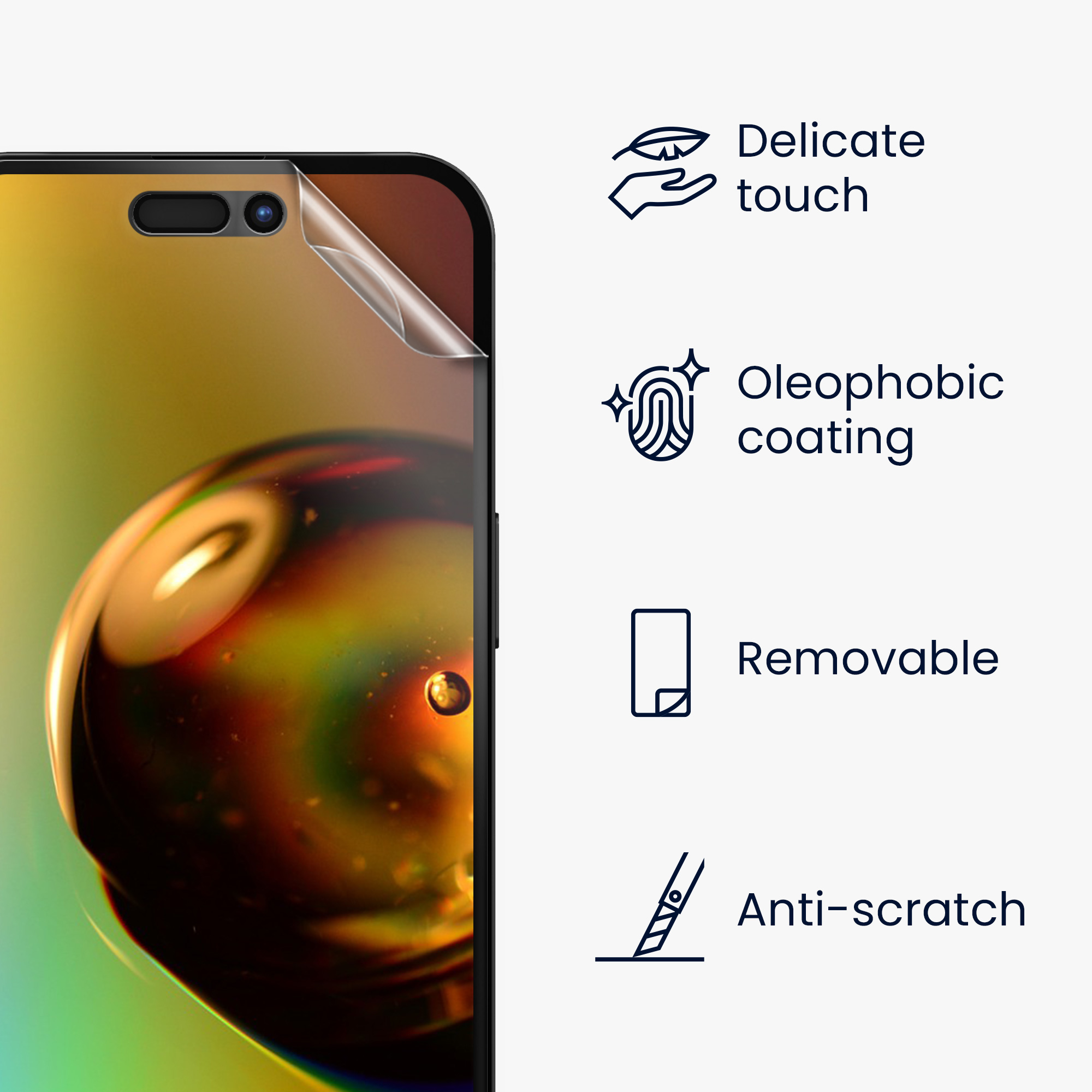 Ochranná fólie na displej Apple iPhone 16 Plus kwmobile