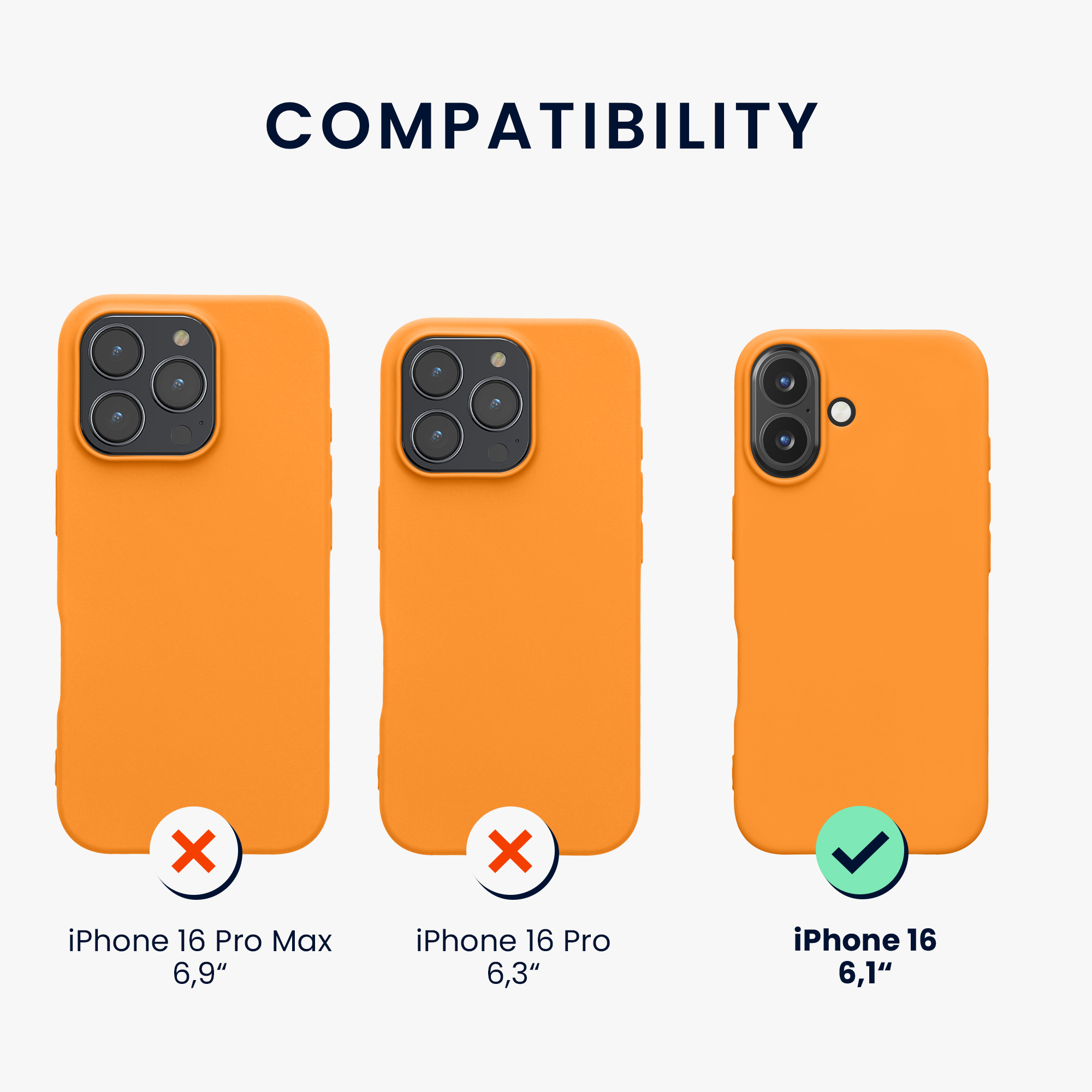 Pouzdro pro Apple iPhone 16 kwmobile TPU - ovocná oranžová