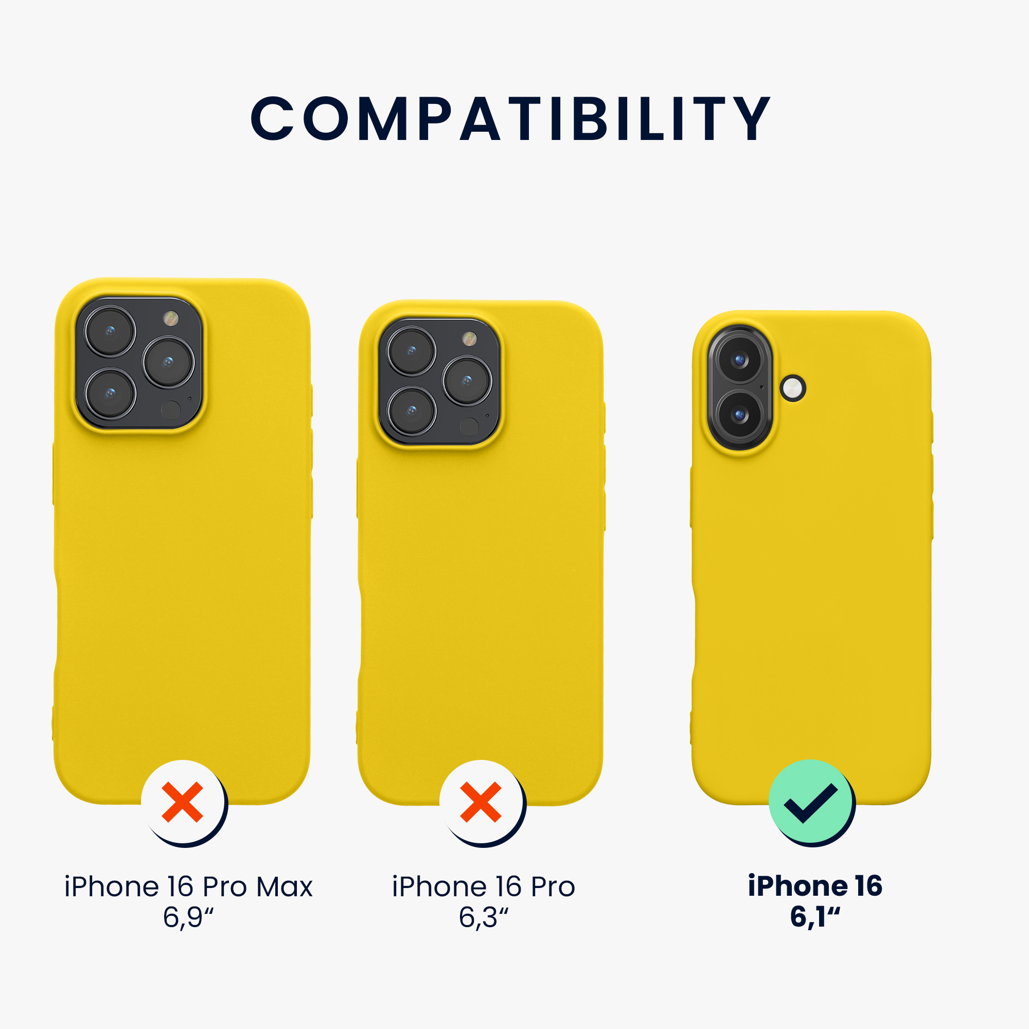 Silikonový kryt kwmobile pro iPhone 16 - zářivě žlutá