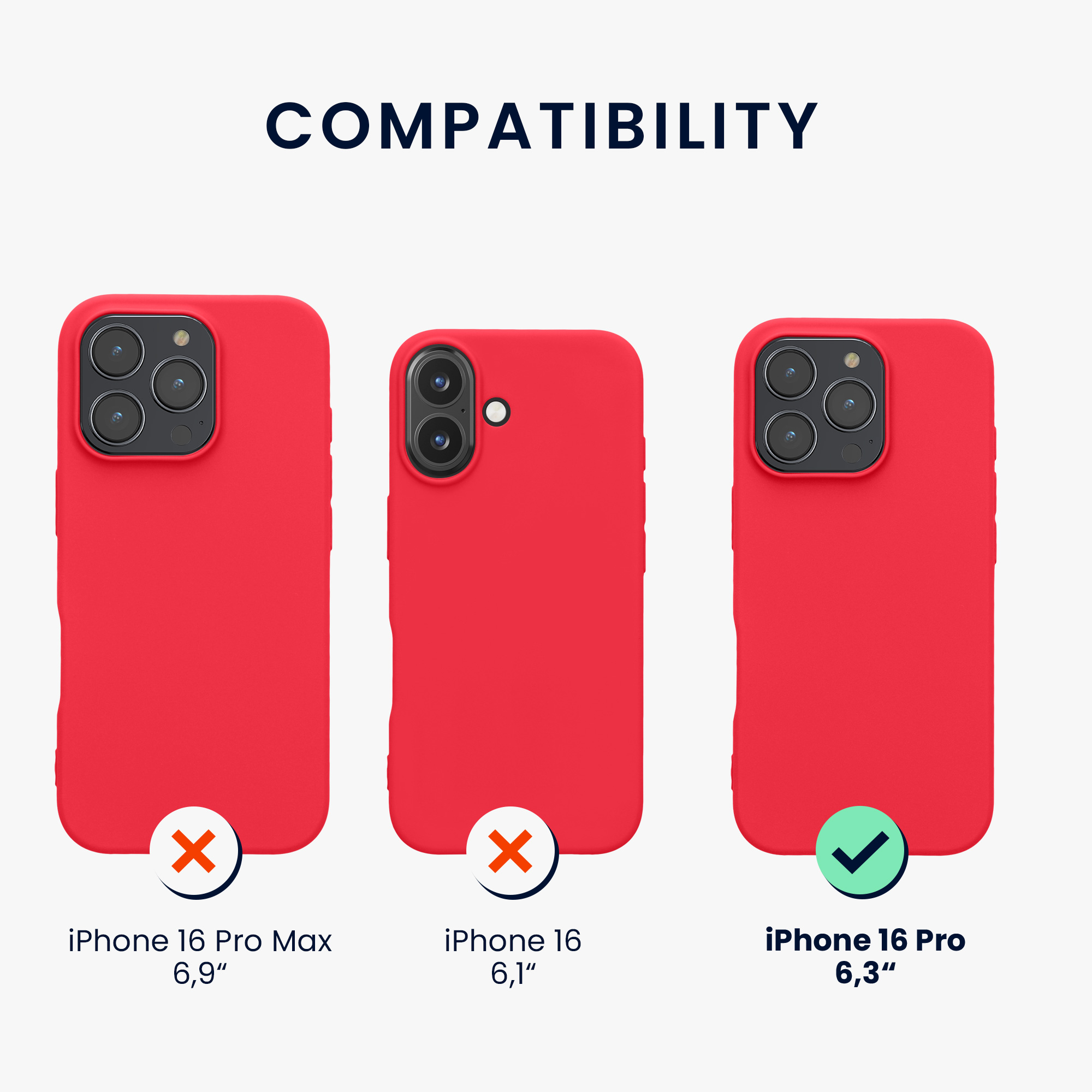Silikonový kryt na mobil Apple iPhone 16 Pro kwmobile - neonově růžová