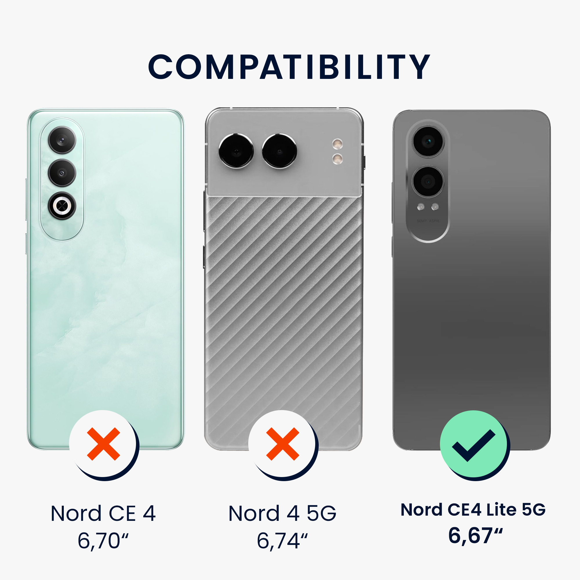 Kryt kwmobile pro OnePlus Nord CE 4 Lite 5G, tmavě modrá