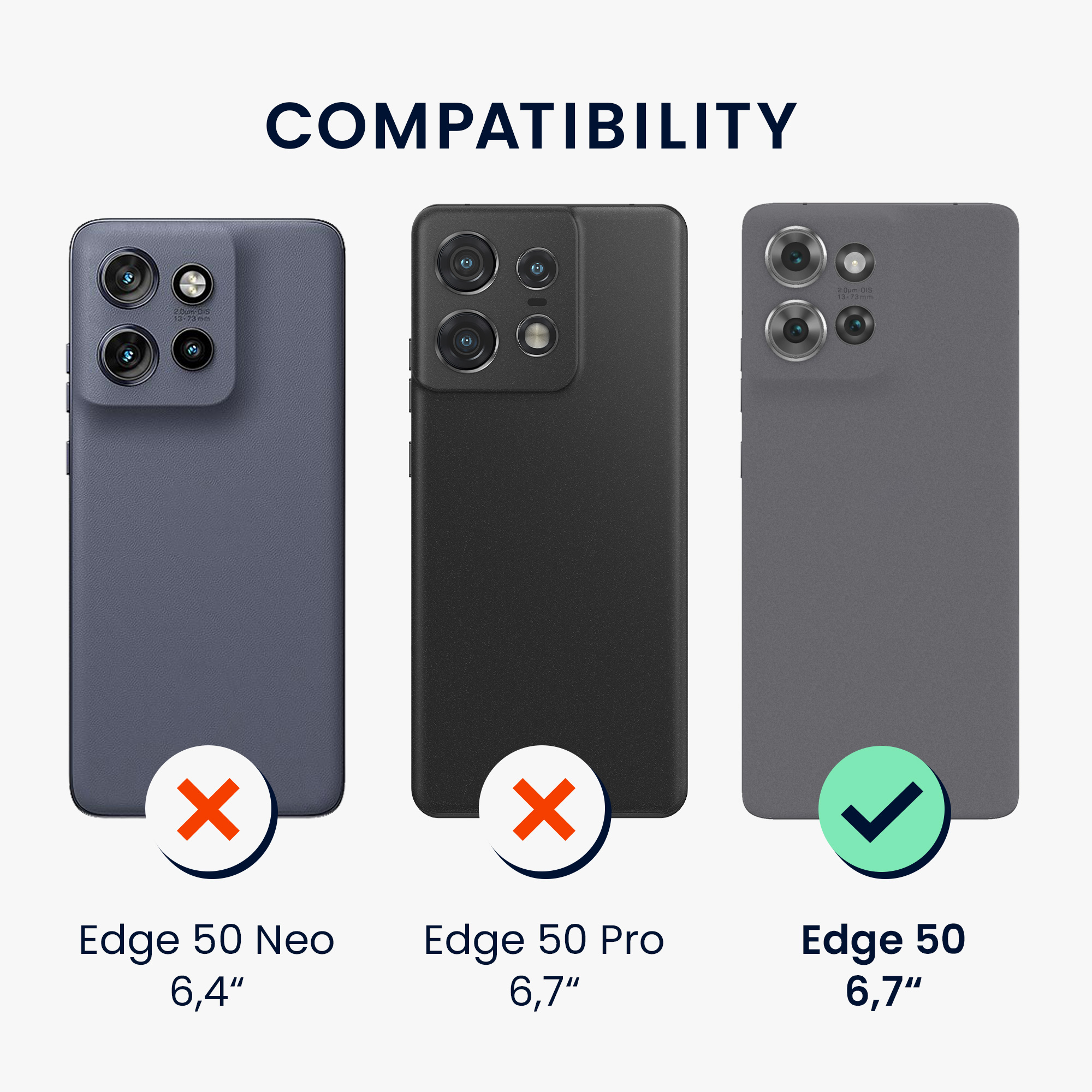 Kryt na mobil Motorola Edge 50 kwmobile TPU pastelová broskev