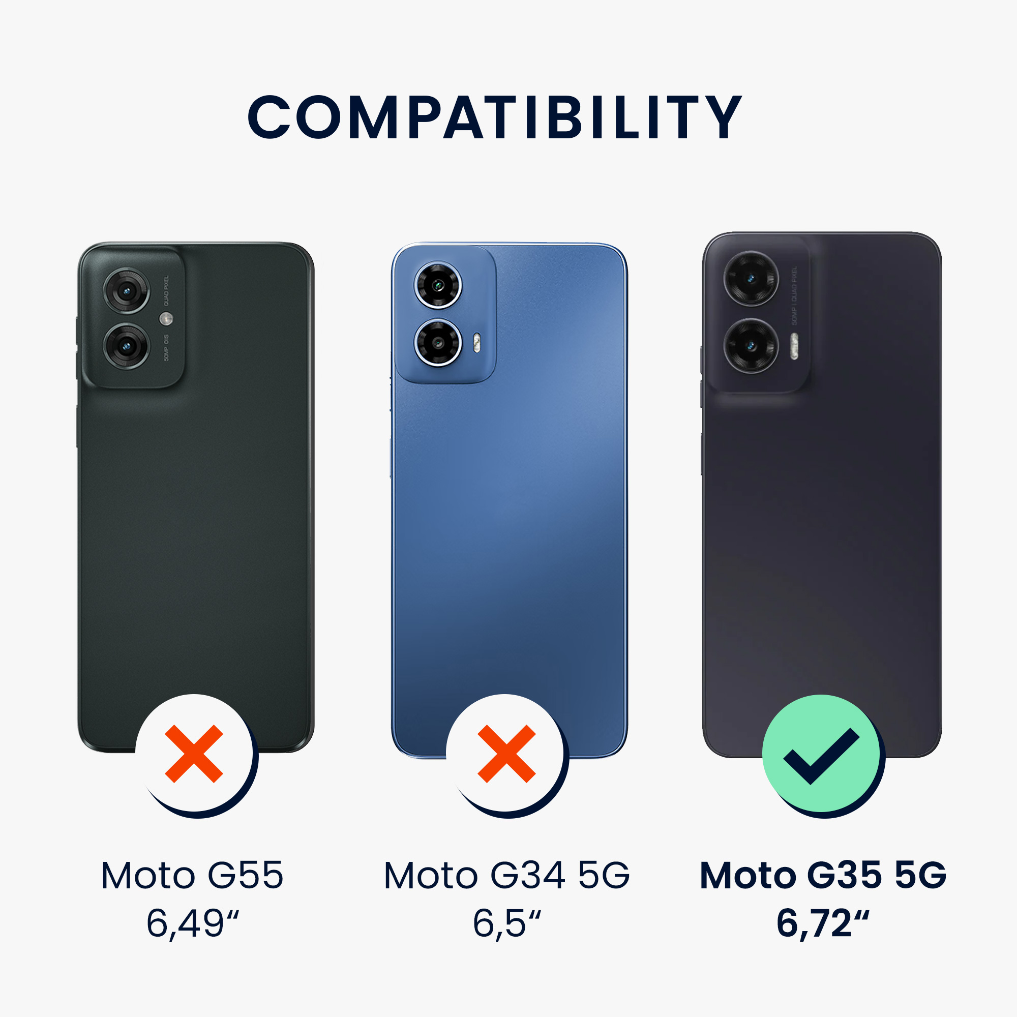 Silikonový kryt kwmobile pro Motorola Moto G35 5G - Tmavě zelená