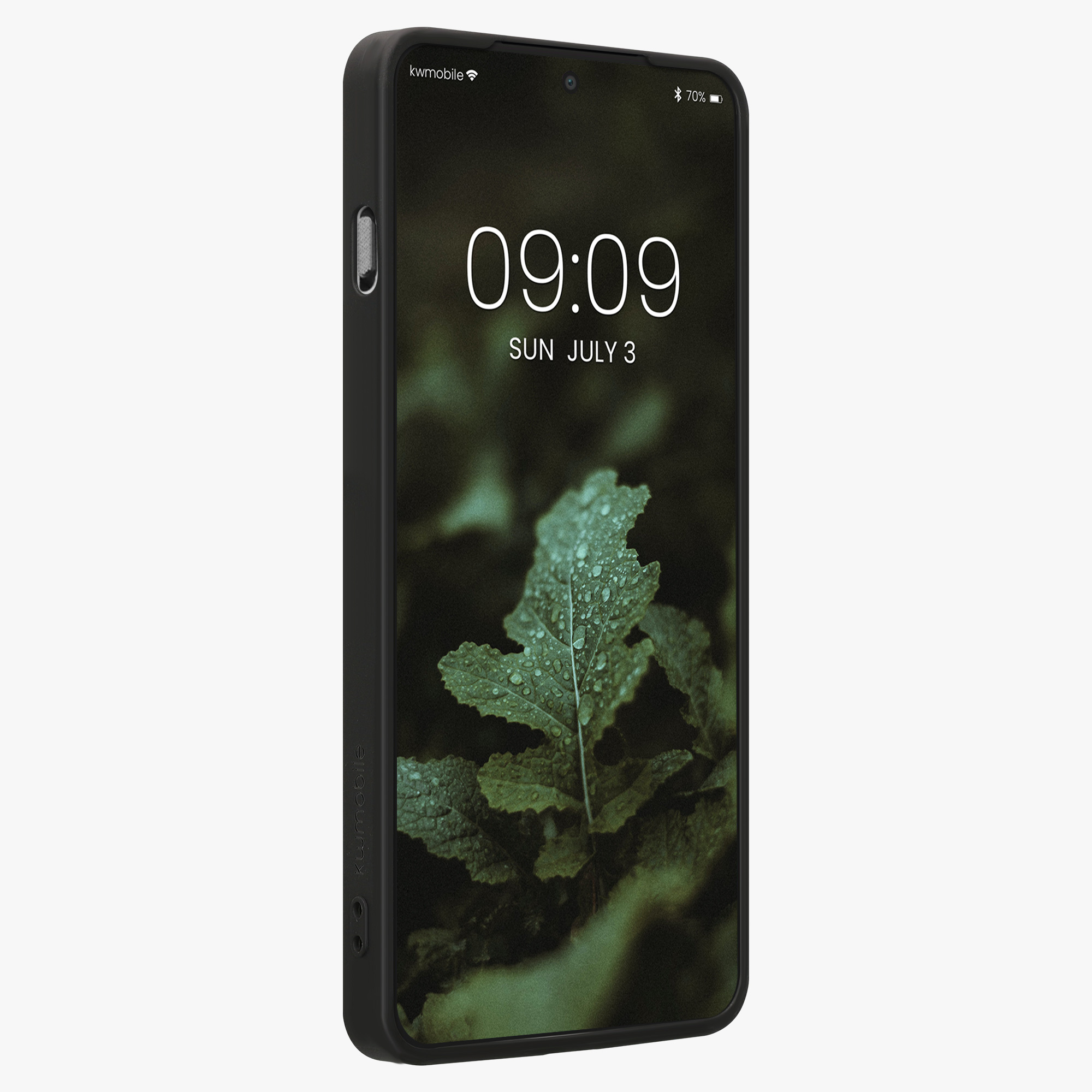 Kryt na mobil OnePlus 13 kwmobile dřevěný tmavě hnědá