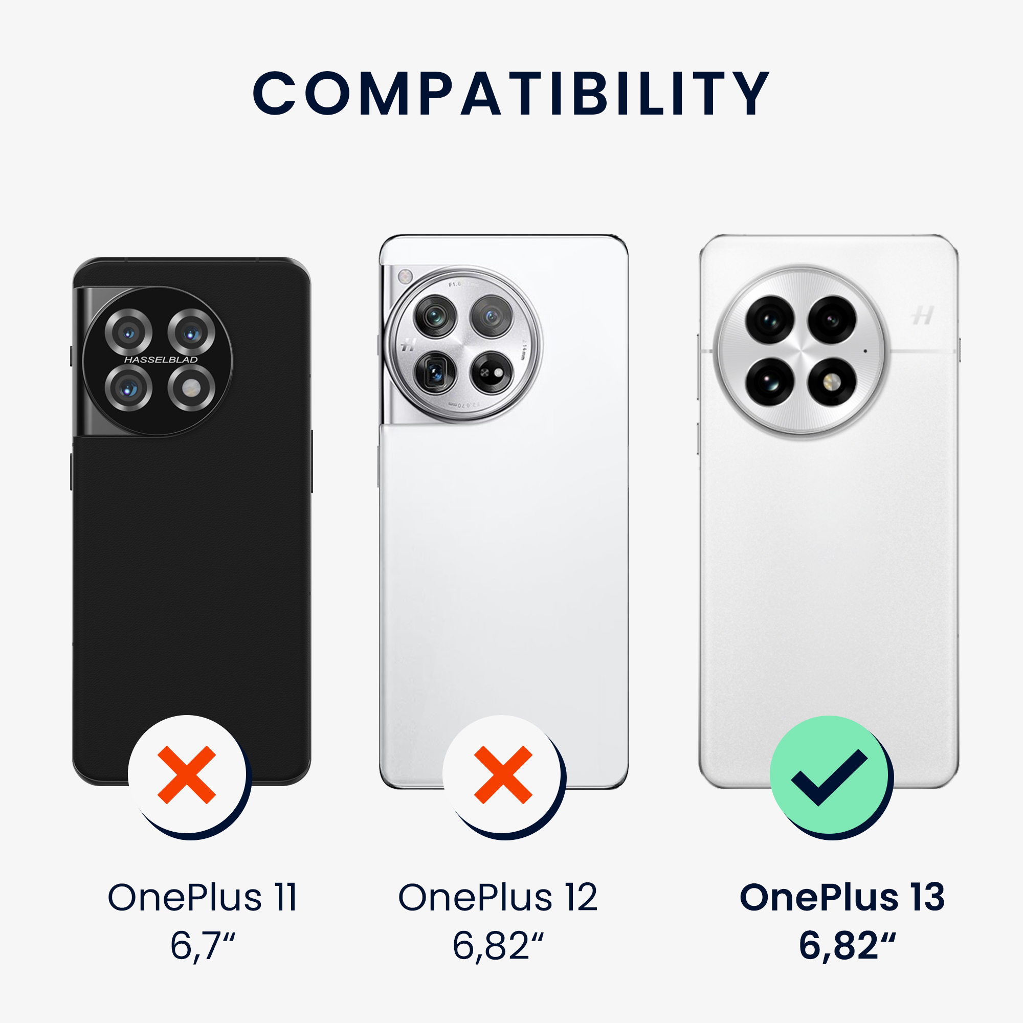 Kryt na mobil OnePlus 13 kwmobile dřevěný tmavě hnědá