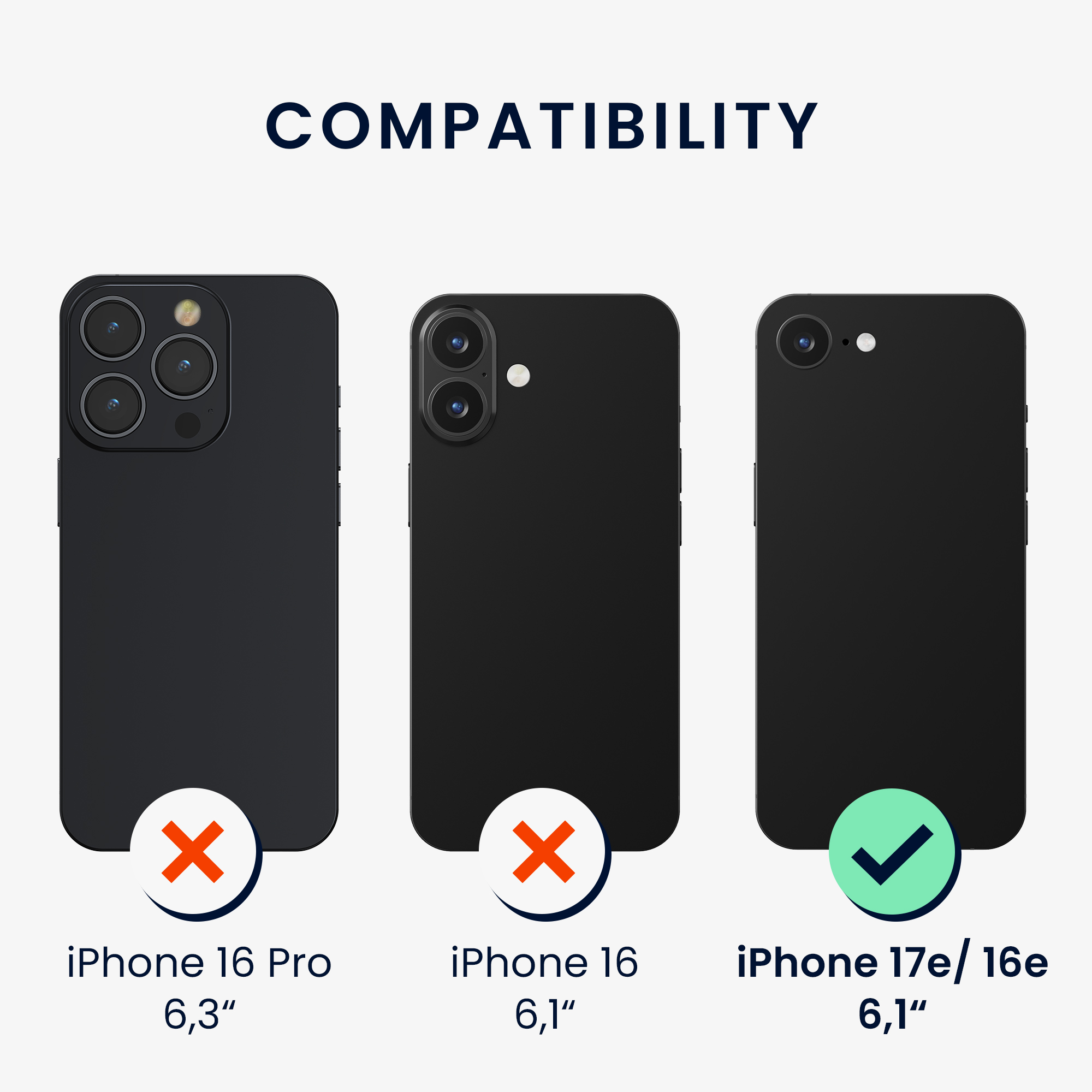 Silikonový kryt kwmobile pro Apple iPhone 17e / iPhone 16e