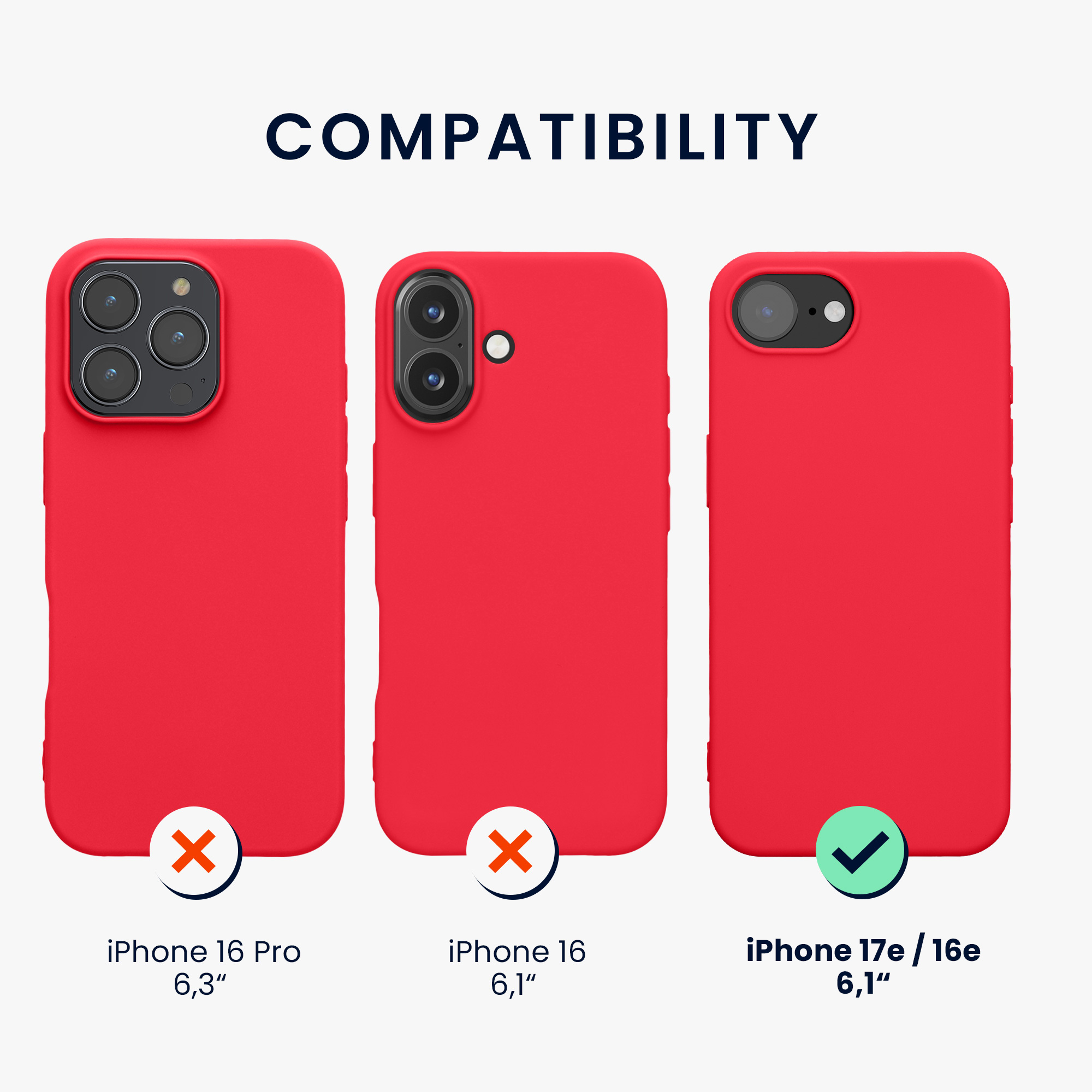 Silikonový kryt Kwmobile pro iPhone 17e / 16e - neonově růžová