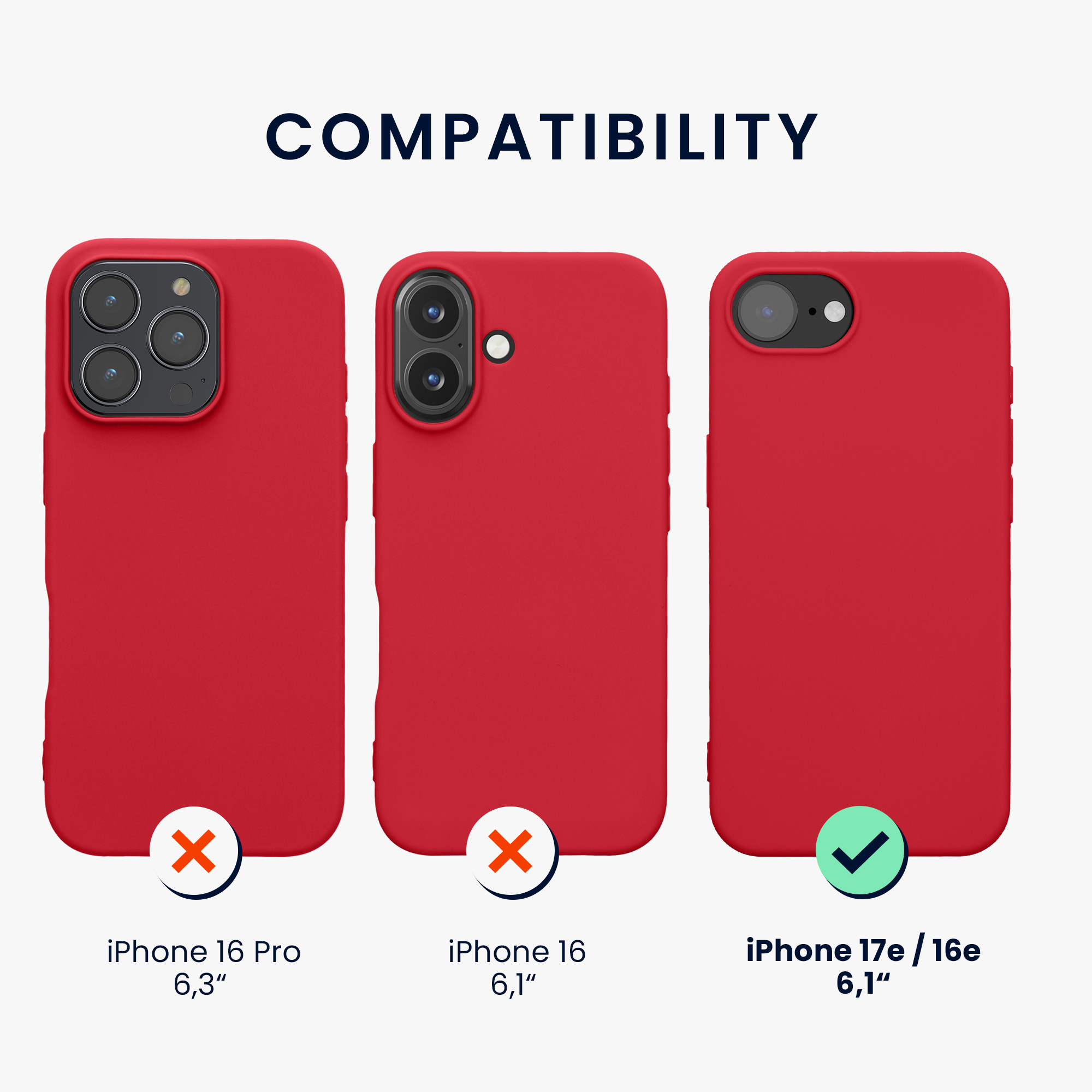 Silikonový kryt kwmobile pro Apple iPhone 17e / iPhone 16e - růžová
