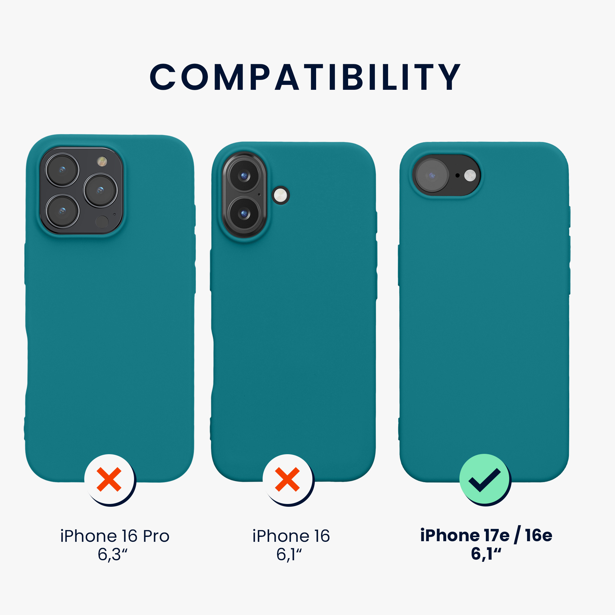 Silikonový kryt kwmobile pro Apple iPhone 17e / iPhone 16e