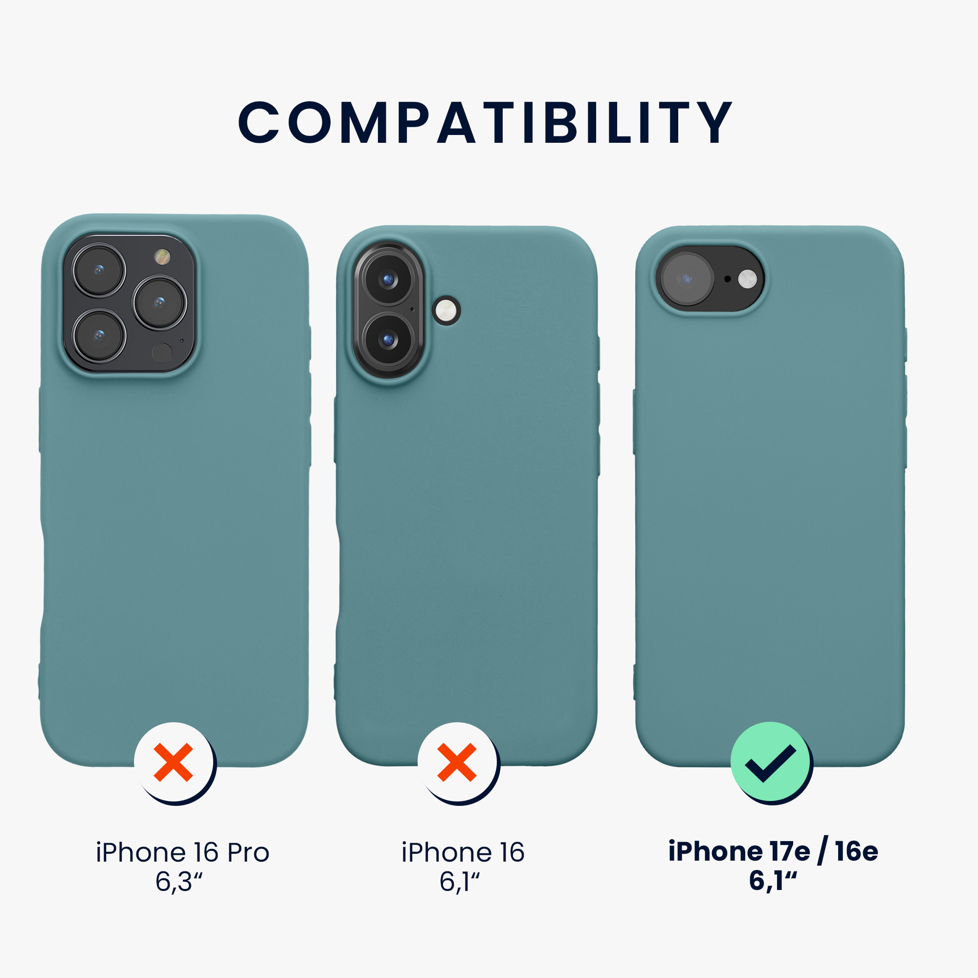 Silikonový kryt kwmobile pro Apple iPhone 17e / iPhone 16e