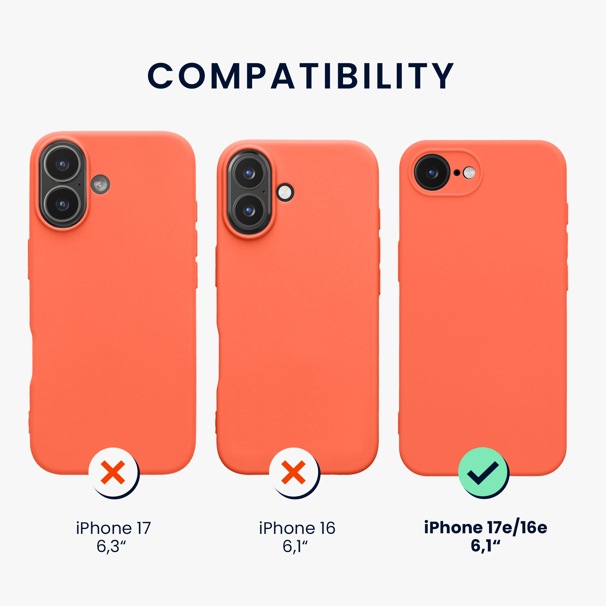 Pouzdro pro Apple iPhone 17e / iPhone 16e kwmobile TPU - sytá korálová