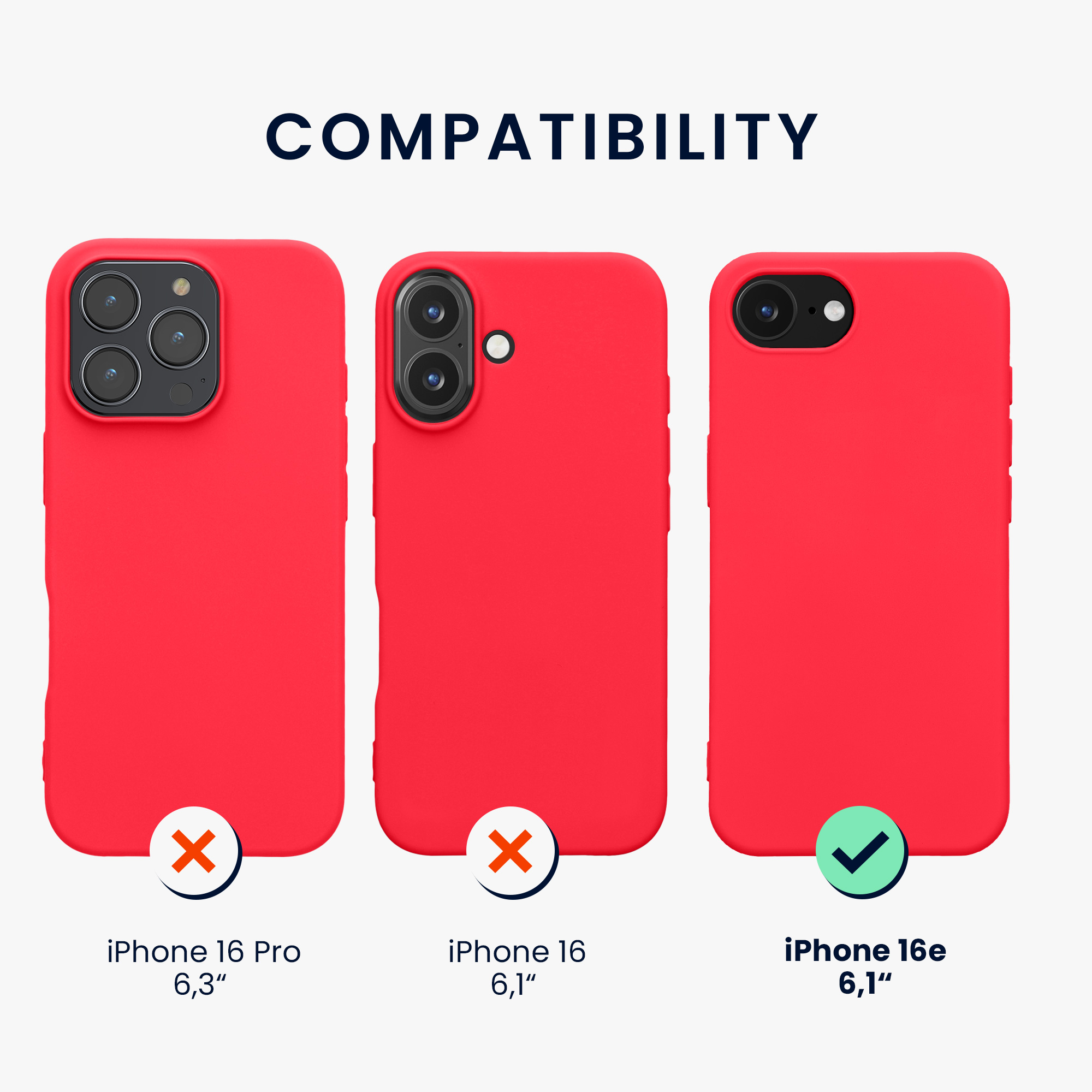 Silikonový kryt Kwmobile pro iPhone 17e / 16e - neonově růžová
