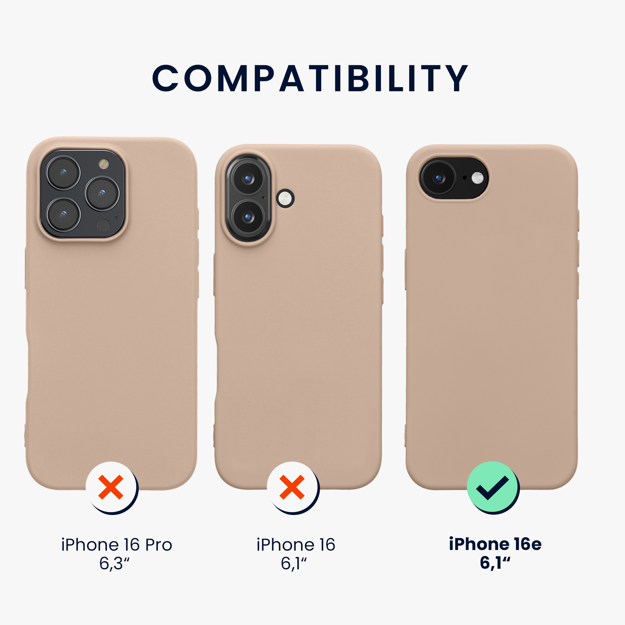 Silikonový kryt kwmobile pro Apple iPhone 17e / iPhone 16e