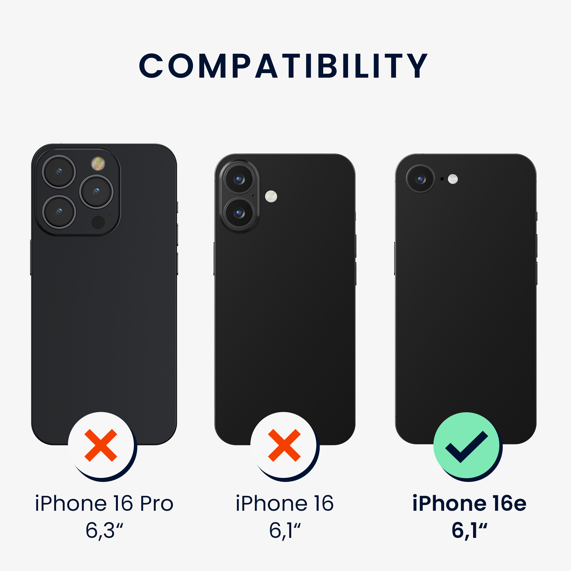 Pouzdro pro Apple iPhone 17e / iPhone 16e kwmobile tenké ochranné silikonové - tmavá antracitová