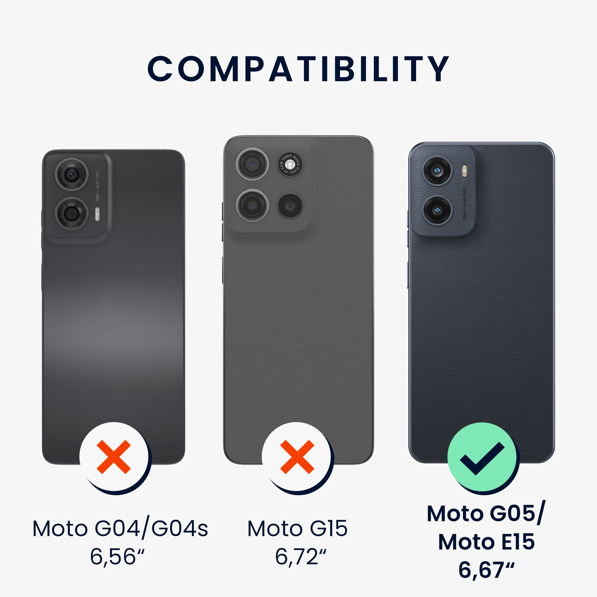 Kryt s popruhem kwmobile pro Motorola Moto G05 / Moto E15 - Růžové třešňové květy / tmavě hnědá / transparentní