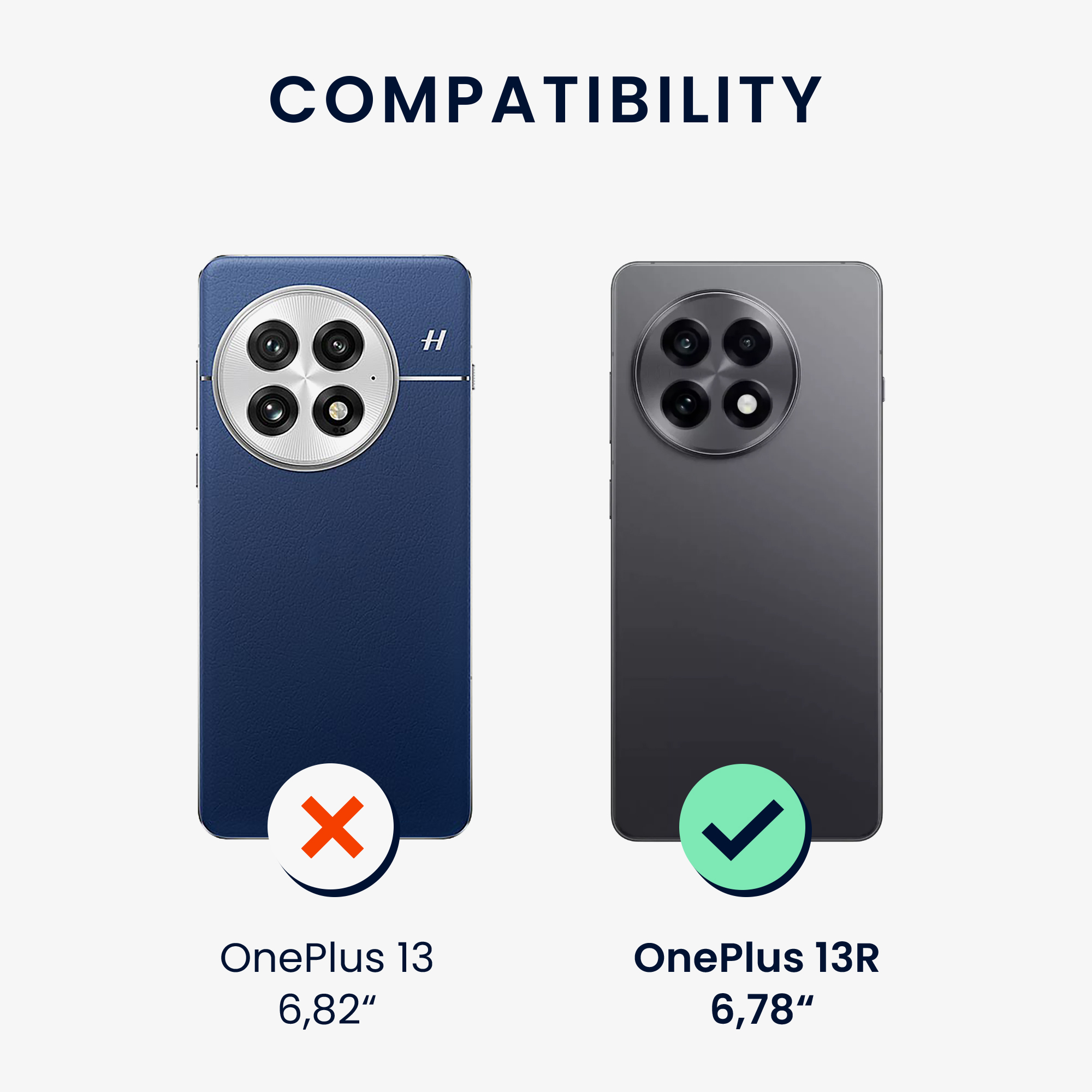 Kryt na mobil OnePlus 13R kwmobile Soft Cover petrolejová