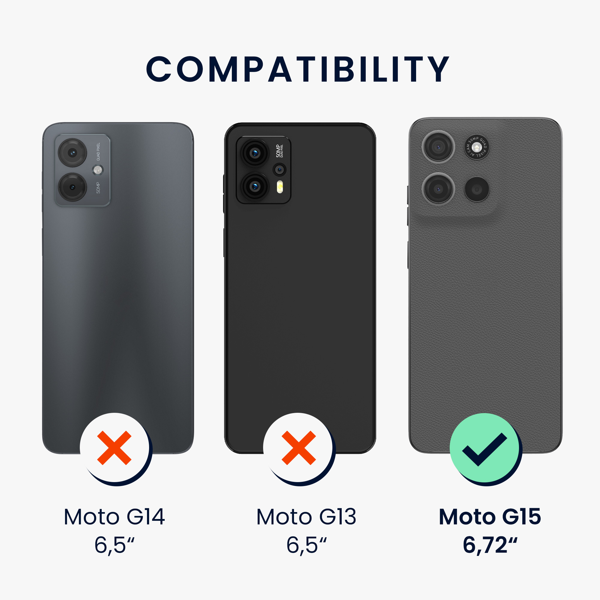 Kryt s popruhem kwmobile pro Motorola Moto G15 - Růžové třešňové květy / tmavě hnědá / transparentní
