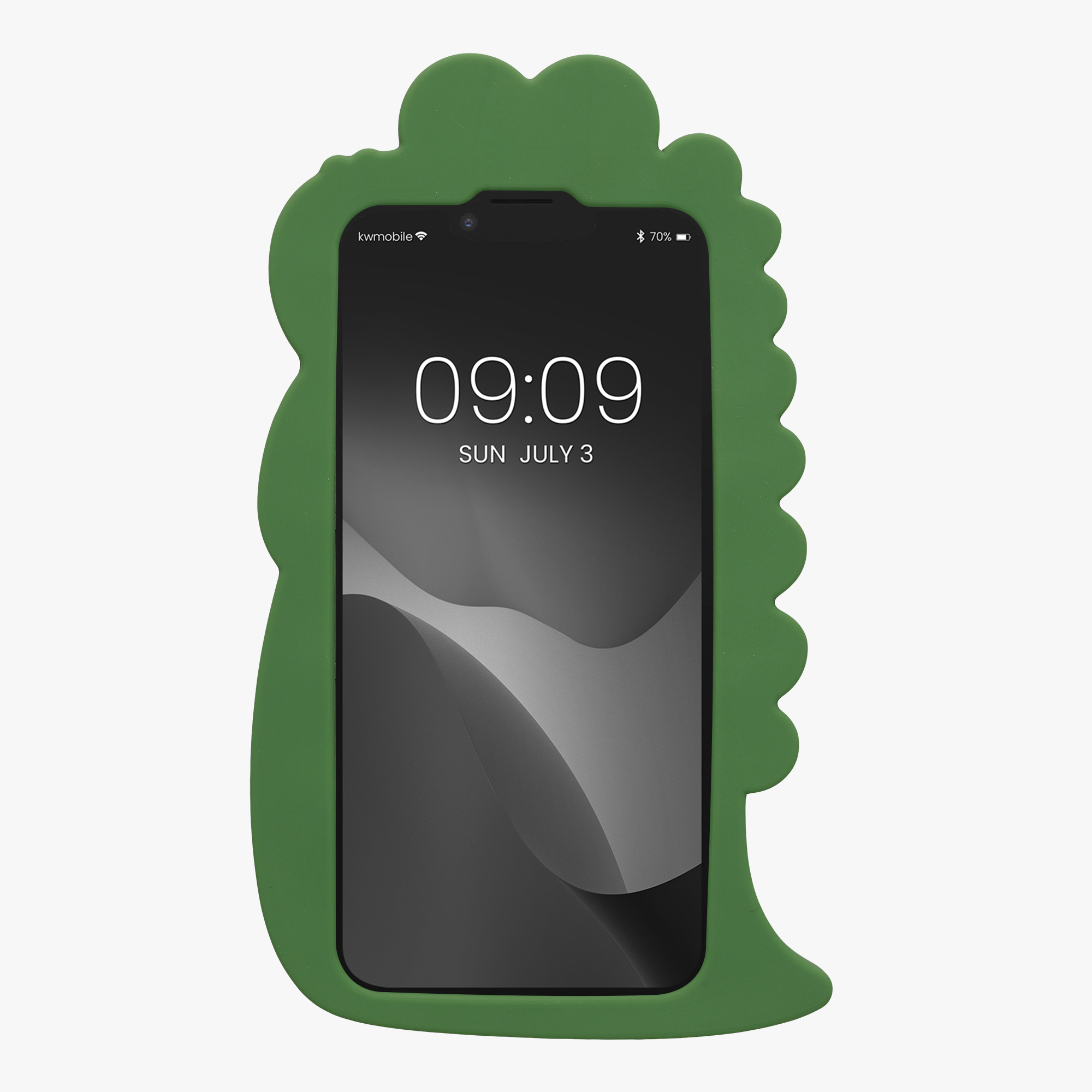 Silikonový kryt kwmobile pro Apple iPhone 17e / iPhone 16e - černá, bílá, zelená