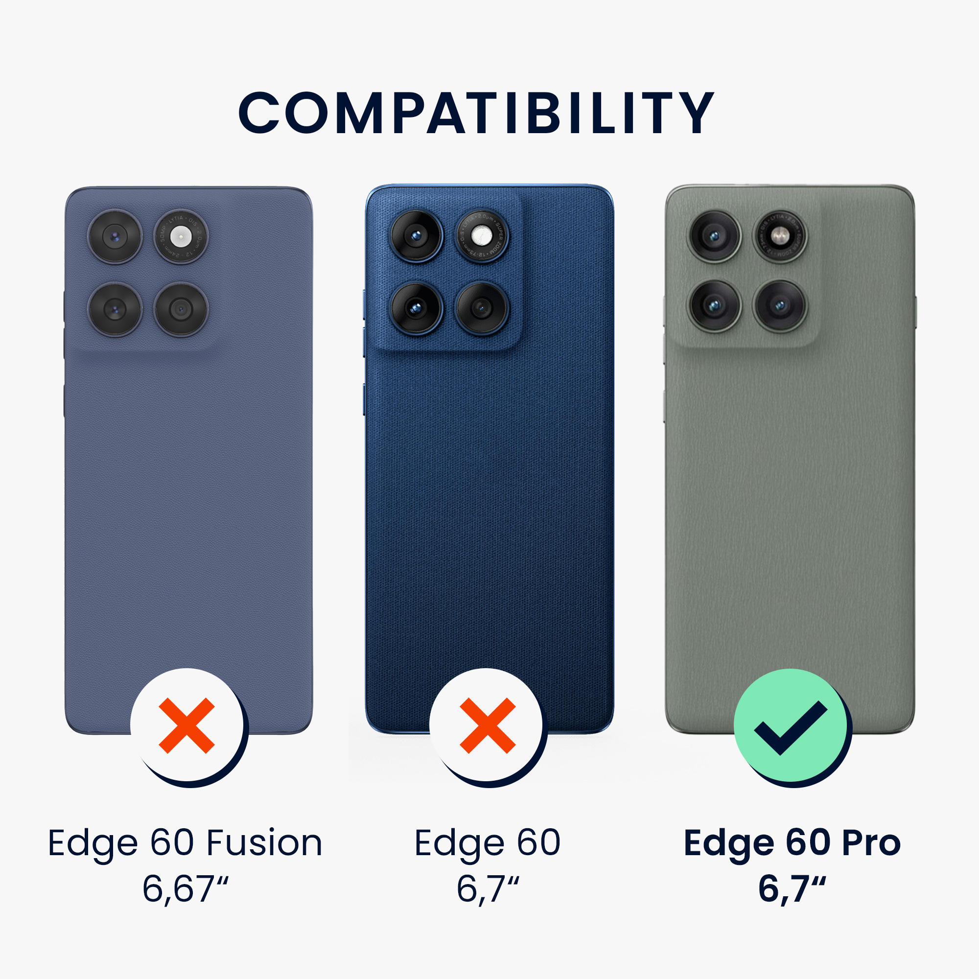 Kryt na mobil Motorola Edge 60 Pro kwmobile TPU matná černá