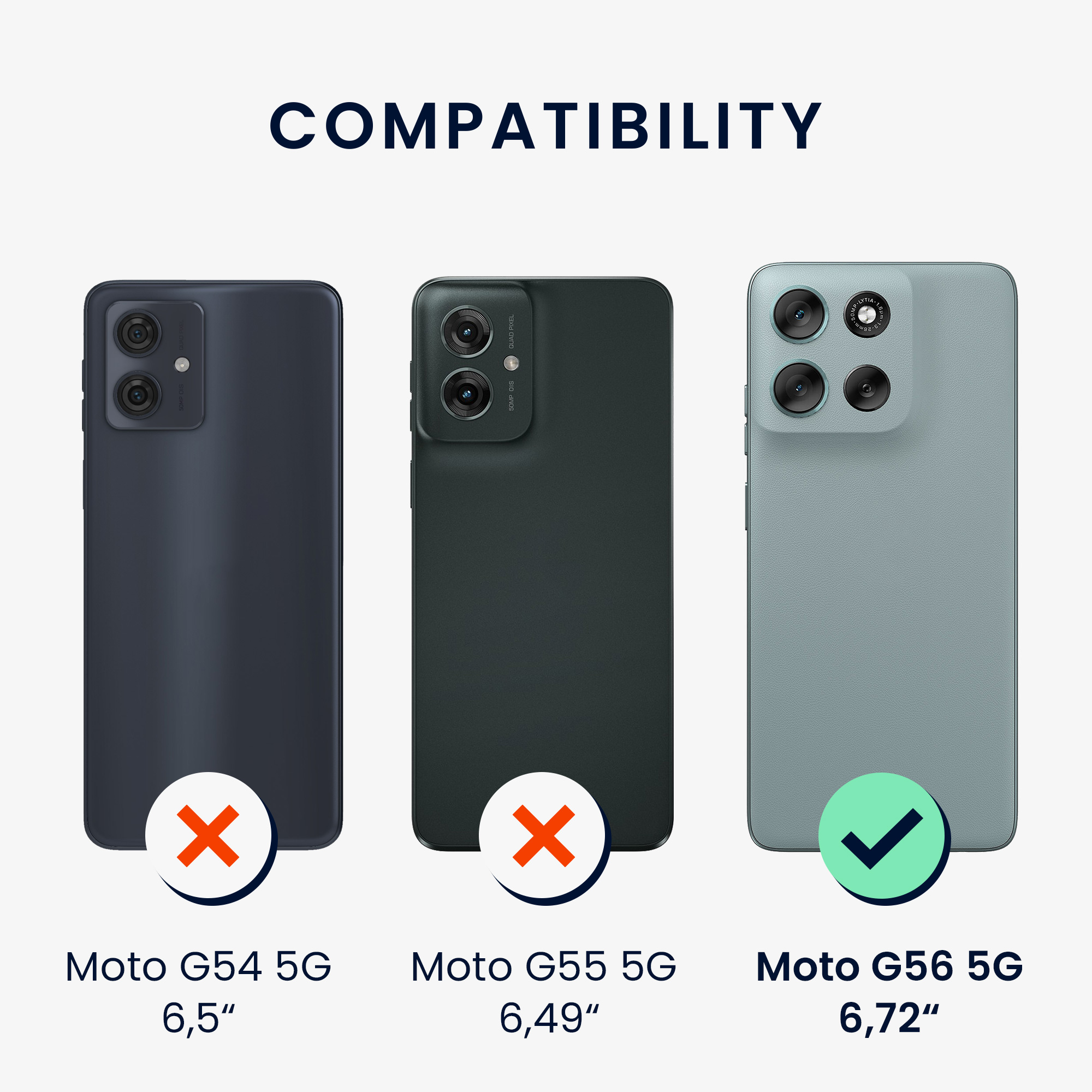 Silikonový kryt kwmobile pro Motorola Moto G56 5G - Matná petrolejová