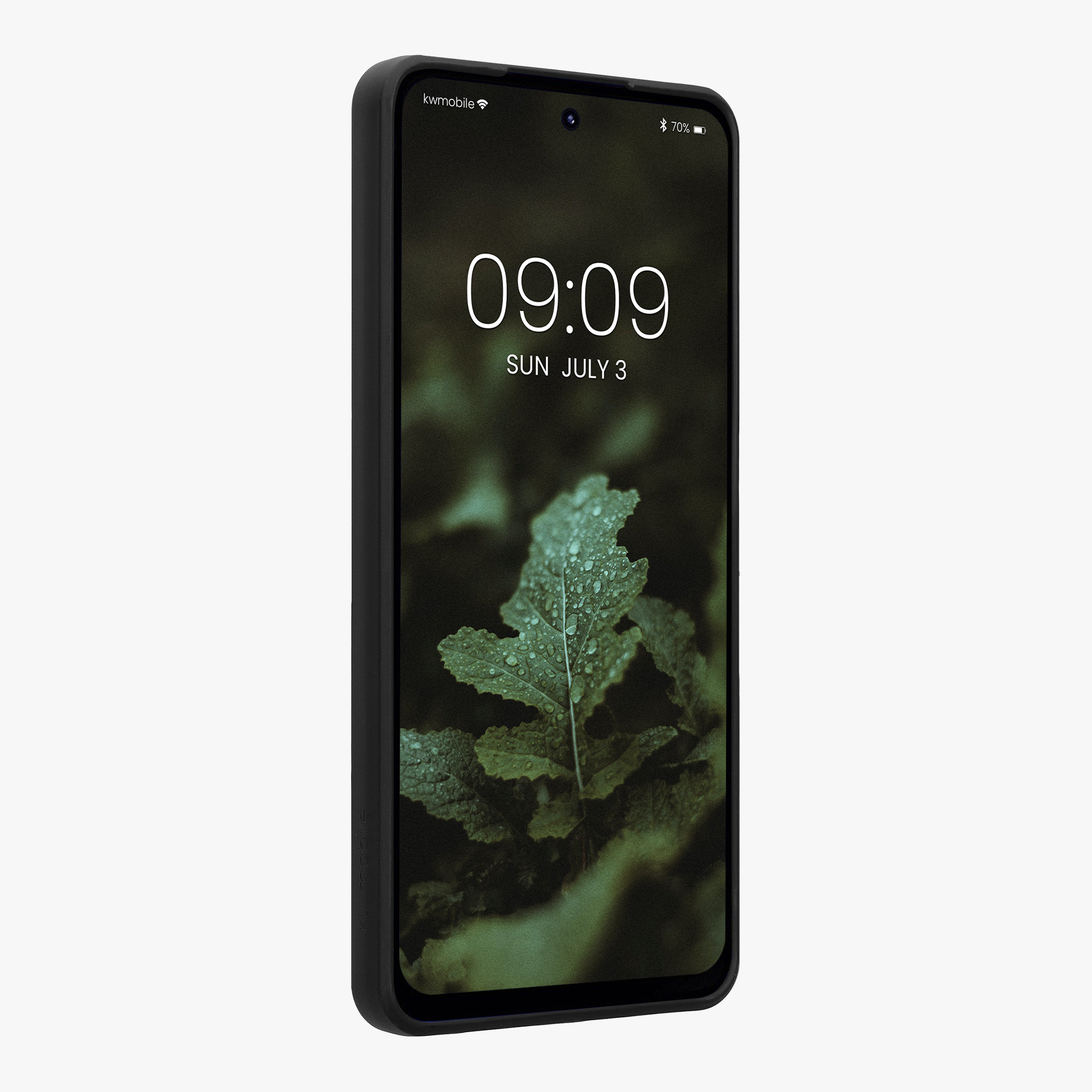 Dřevěný kryt kwmobile pro Motorola Moto G56 5G - Tmavě hnědá