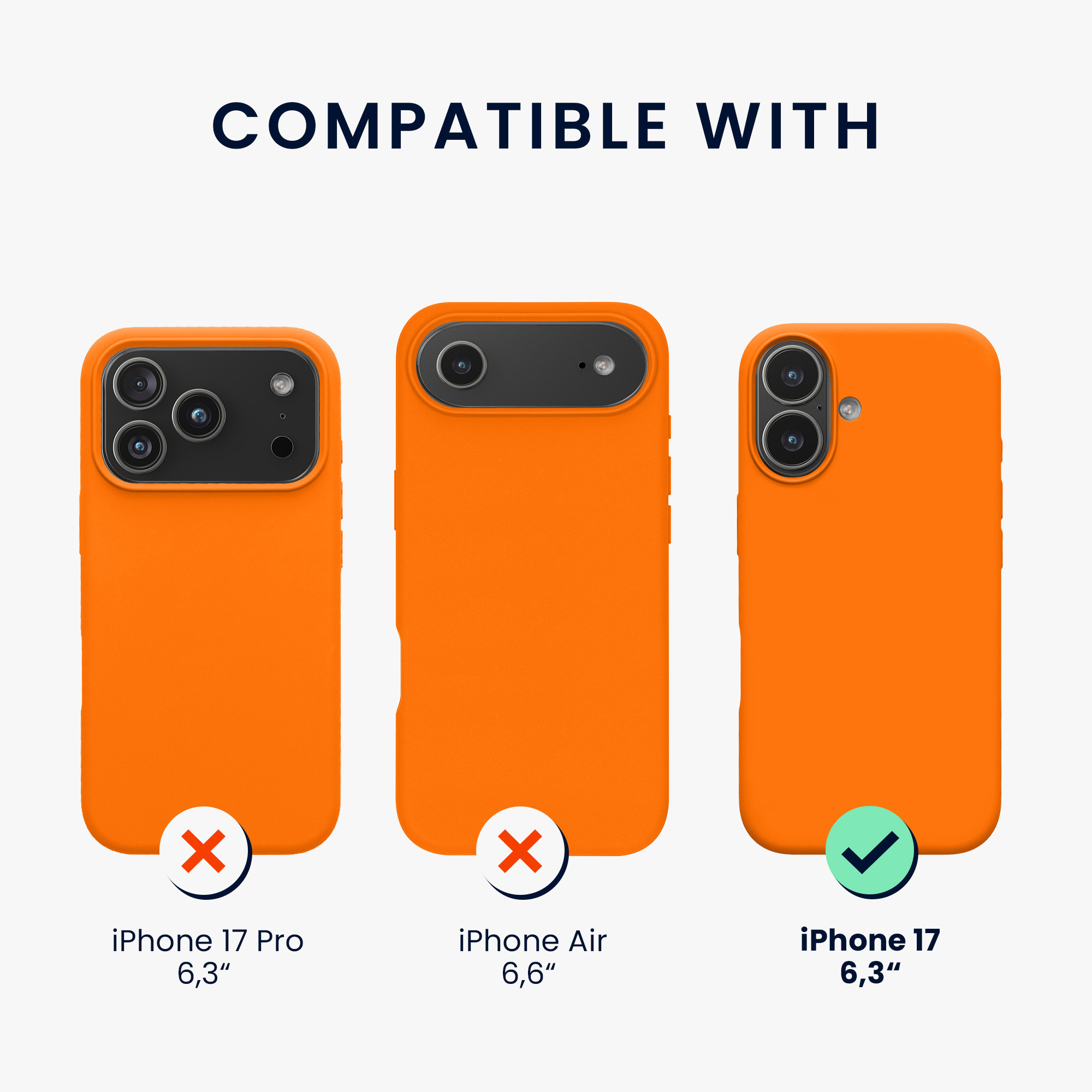 Silikonový kryt Kwmobile pro iPhone 17 - fruity orange