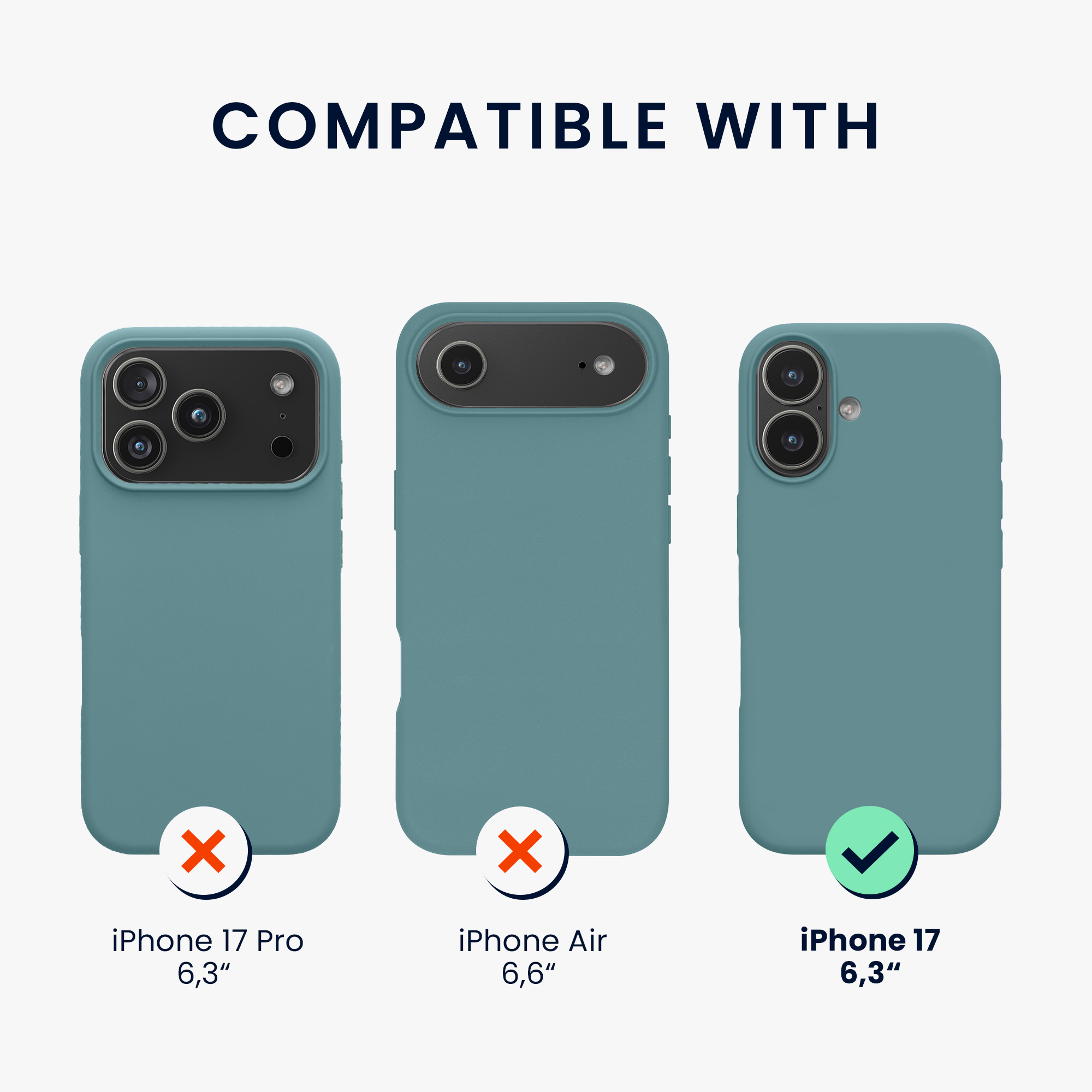 Pouzdro pro Apple iPhone 17 kwmobile silikonové - arktická noc